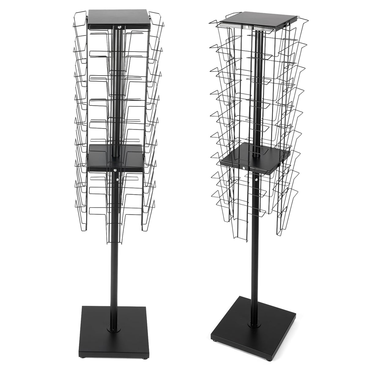 YPCDTL01 360°Rotating Magazine Rack Floor,Brochure Display Stand Magazine Displa Holder for Retail, Office & Trade Shows