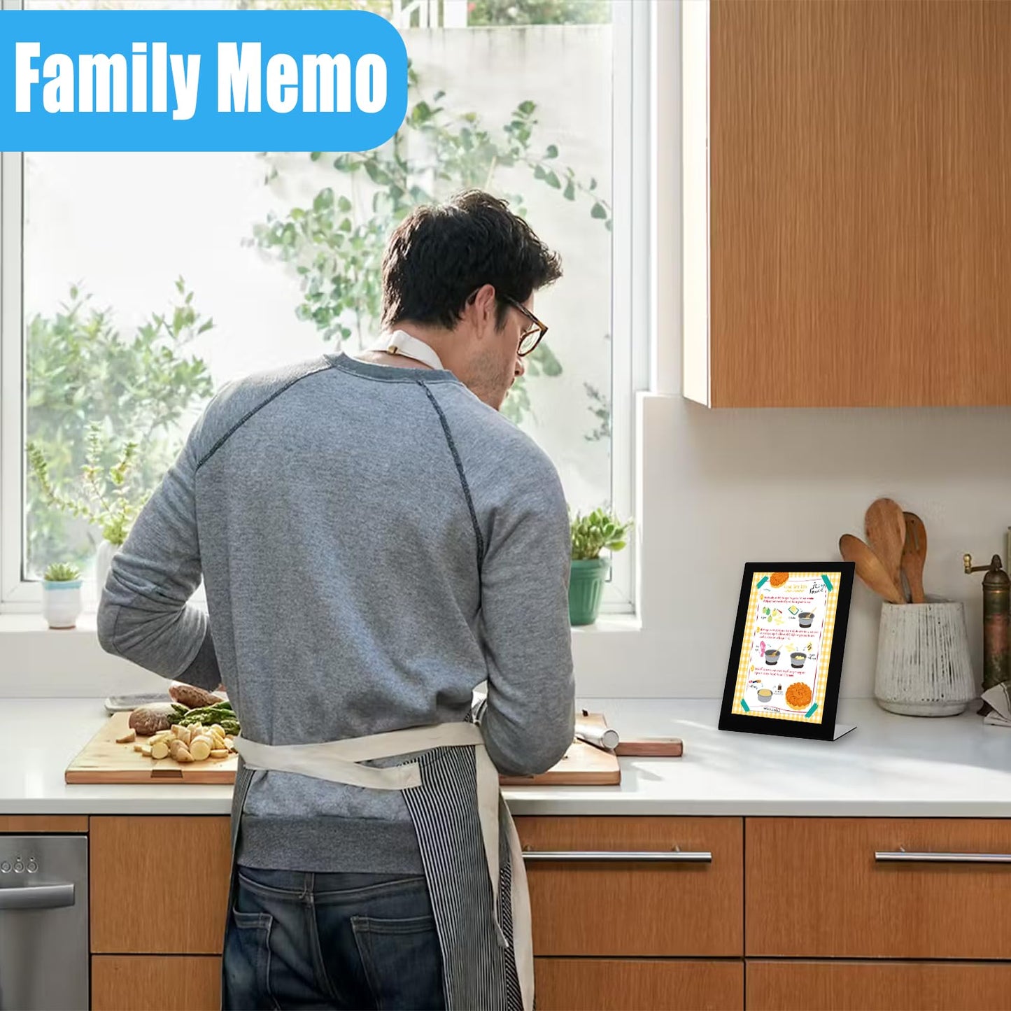 Magnetic Desktop Bulletin Board with Stand for Home, Office & Kitchen, Tabletop Memo & Memo Display Board for Notes, Menus & Office Supplies(13.78 x 10 x 4 Inches)