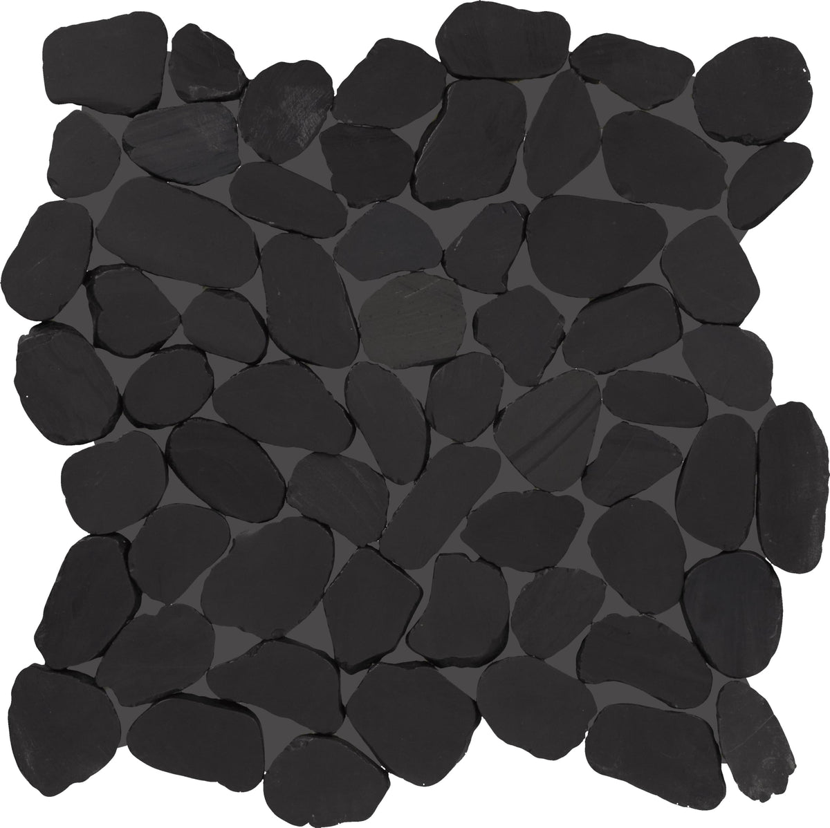 Daltile Pebble Oasis Natural Stone Flat Pebble Mosaic in Tumbled Stark (11 PC per Carton) (10.78 SQFT per Carton)