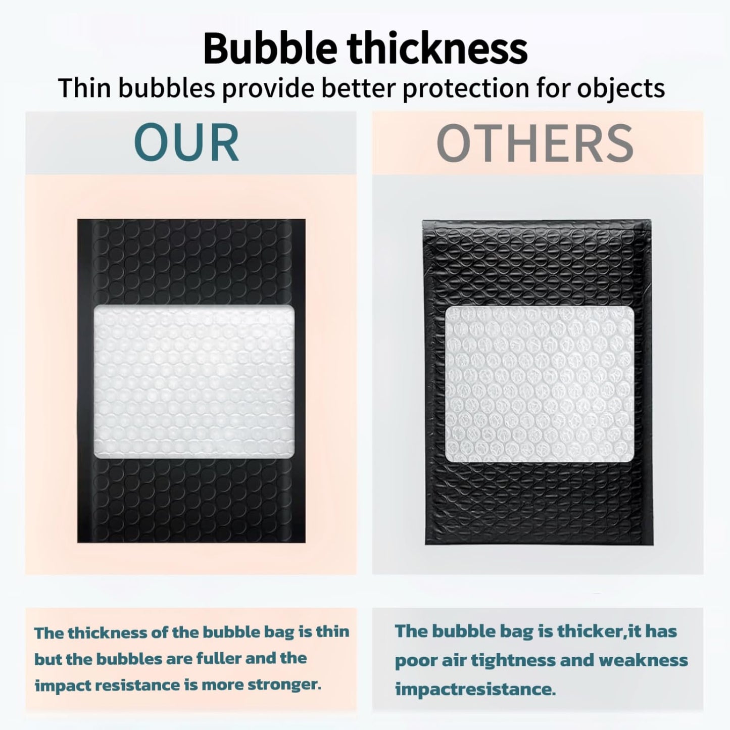 Cltowany 4×8 Small Bubble Mailers 100 Pack Waterproof Padded Envelopes Self Seal Adhesive Shipping Bags for Mailing Cards Jewelry Makeup and Small Business Packaging