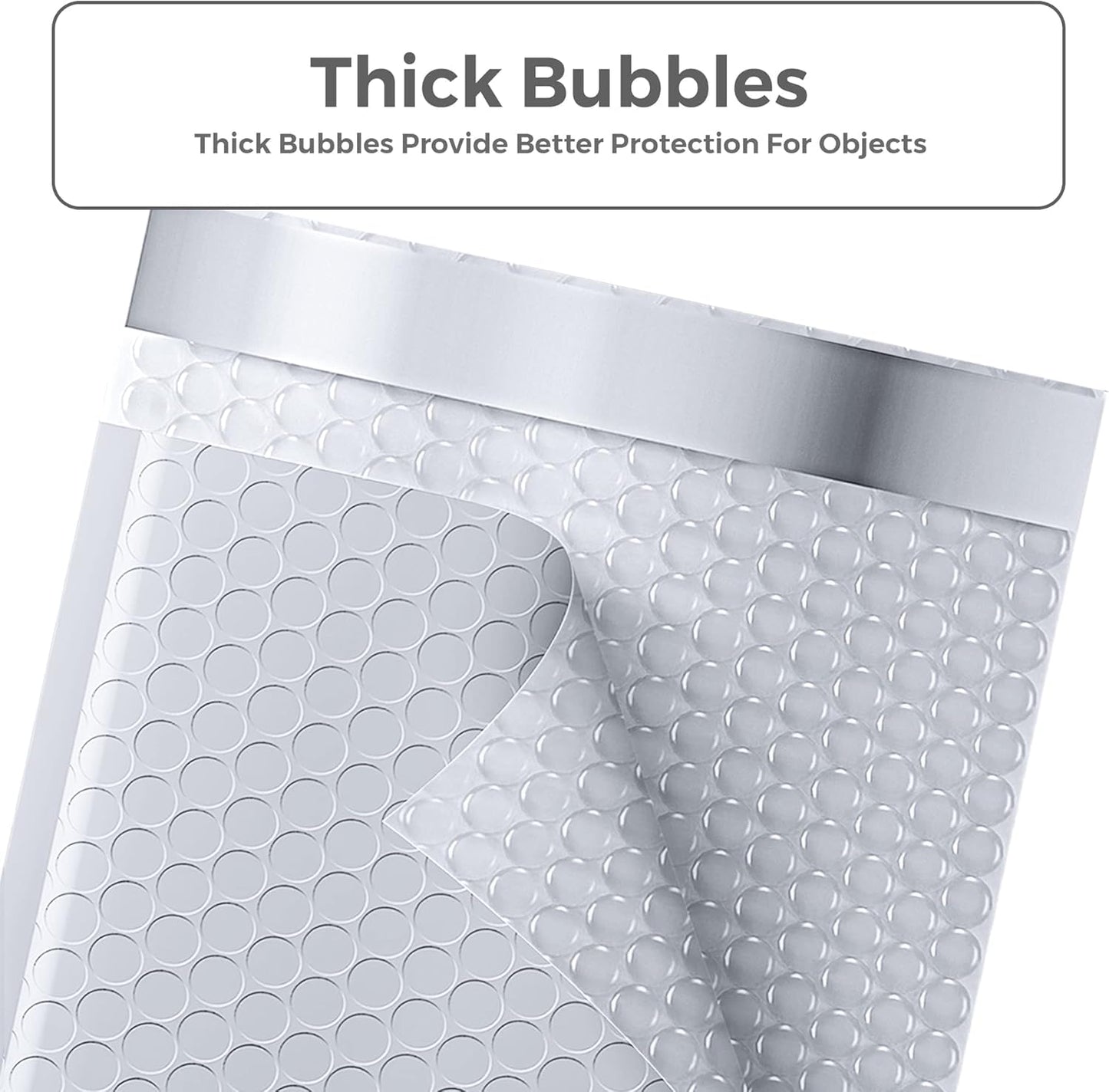 METRONIC Bubble Mailers 8.5 x 12, 25 Pack White Padded Envelopes, Usable Size 8.5 x 11, Self Seal Waterproof Shipping Mailers for Clothing, Books, Jewelry & Small Business