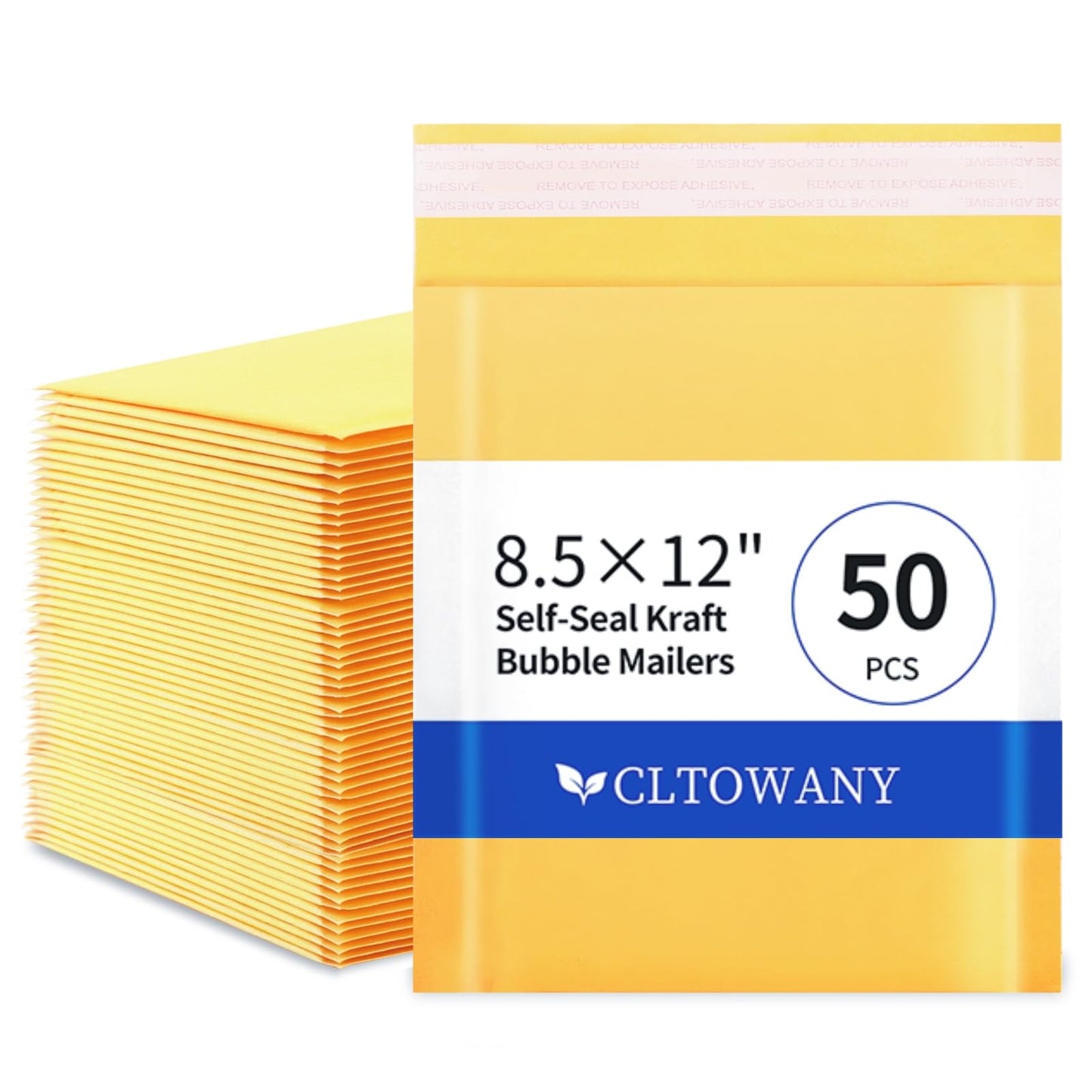 Cltowany Padded Envelopes 8.5×12' Inch 50 Pack padded mailers Self-Sealing Paper Envelopes for Shipping,Mailing,Packaging,Strong Adhesion Envelope Mailers