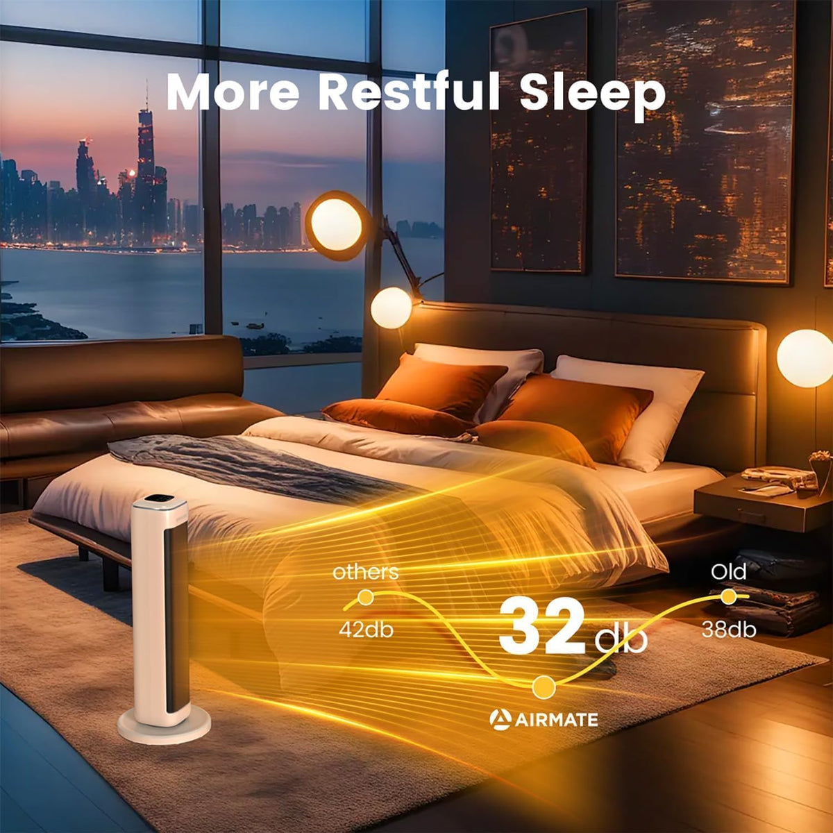25" Space Heaters For Indoor Use Large Room, Electric Heaters For Indoor Use with Thermostat, Oscillating Room Heaters with Timer, Remote Control, Overheat Protection Tower Heater for Bedroom (Beige)