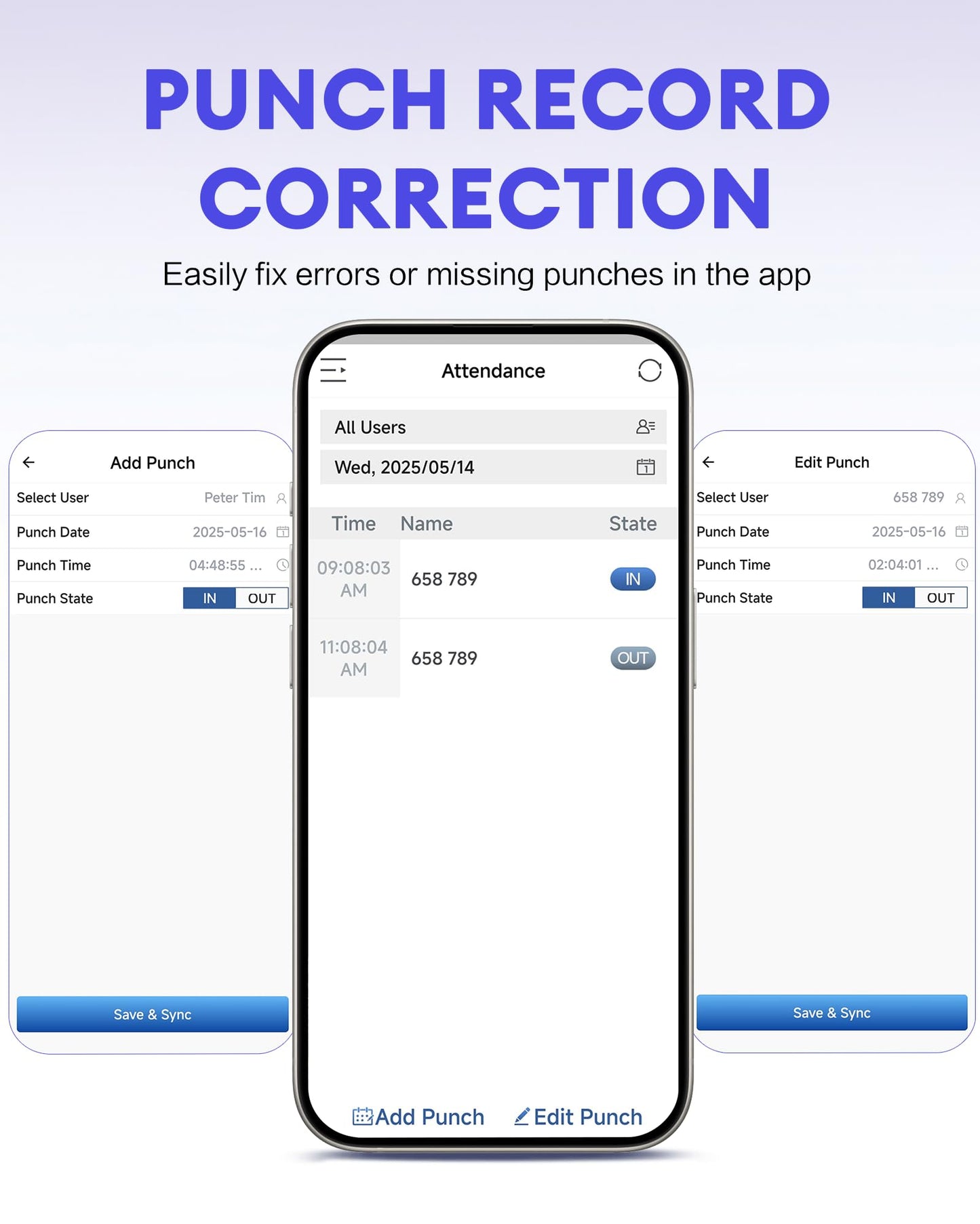 NGTeco APP Time Clock for Small Business, Fingerprint Biometric & PIN Clocking System, 2.4GHz WiFi Clocks in Machine for Employees with iOS/Android App, No Monthly Fee