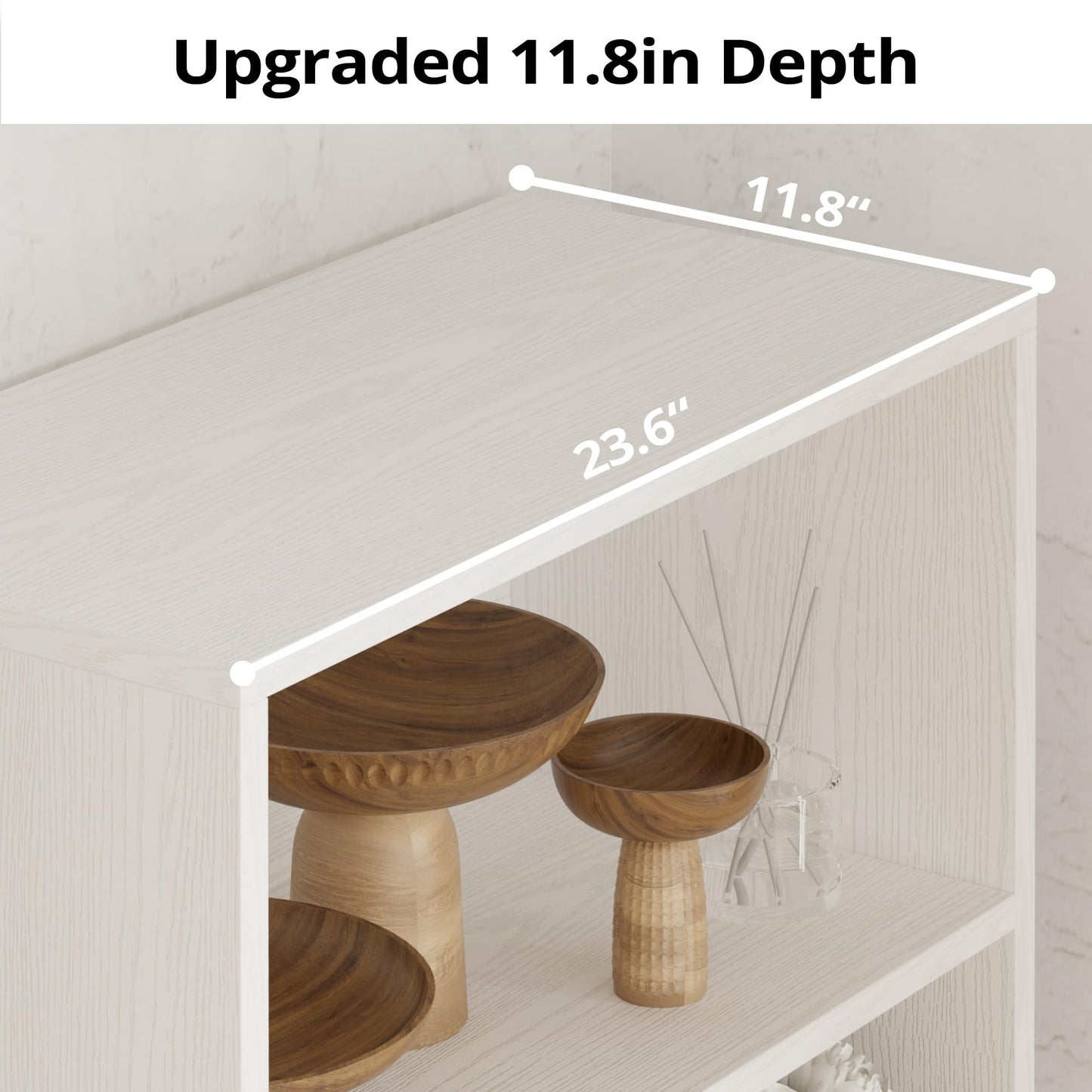IRONCK Industrial Bookshelves and Bookcases with Doors 11.8 in Depth Floor Standing 5 Shelf Display Storage Shelves Tall Bookcase for Home, Office, Living Room