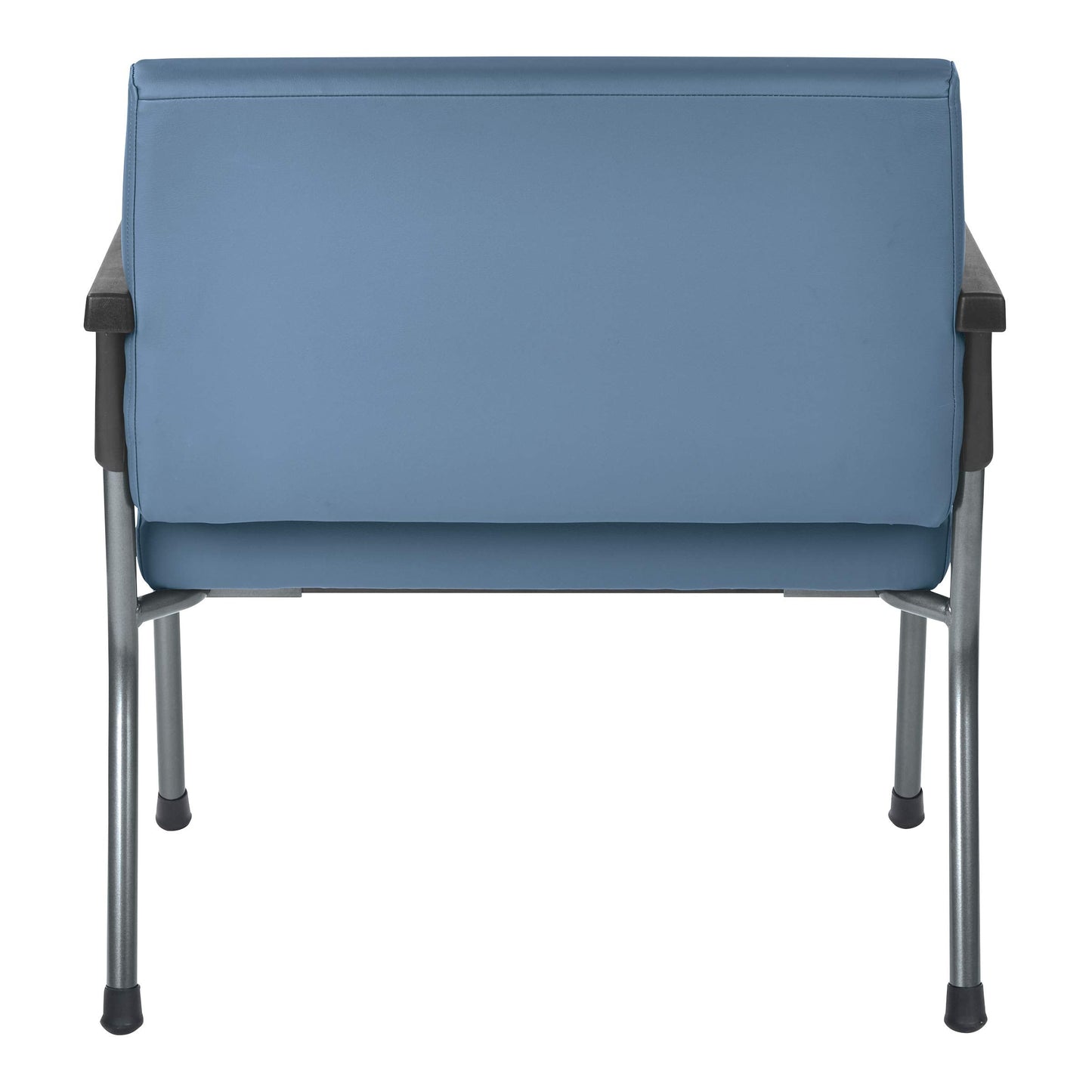 Office Star Products Bariatric Big and Tall Medical Office Chair with Oversized 29 Inch Wide Seat and Sturdy Metal Frame with Back Reinforcement, 500 Pound Limit, Dillon Blue Faux Leather Fabric