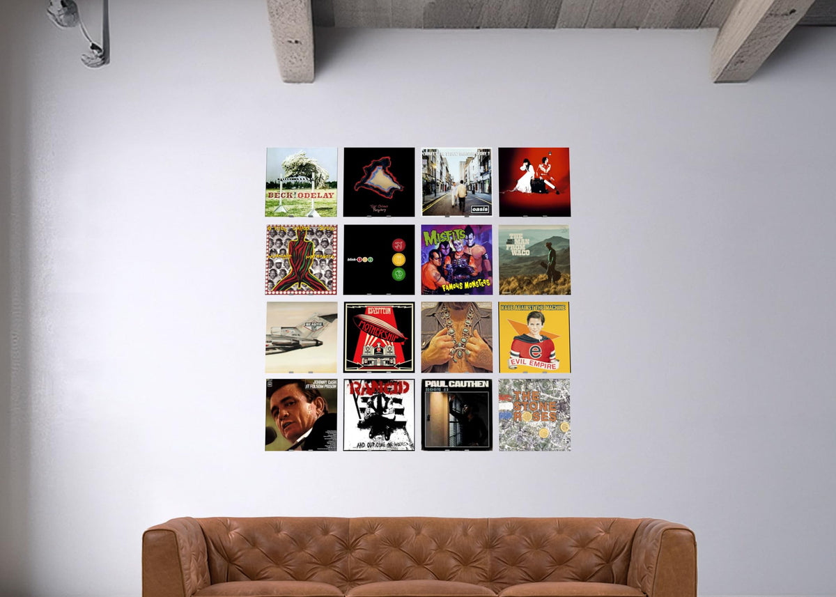 Kestrel Designs Vinyl Record Floating Shelf Wall Display, Stainless Steel Album Record Holder Display, Floating Shelves for Wall, Magazine Shelf, Kids Bookshelf, for Bedroom, Living Room, etc. 4 Pack