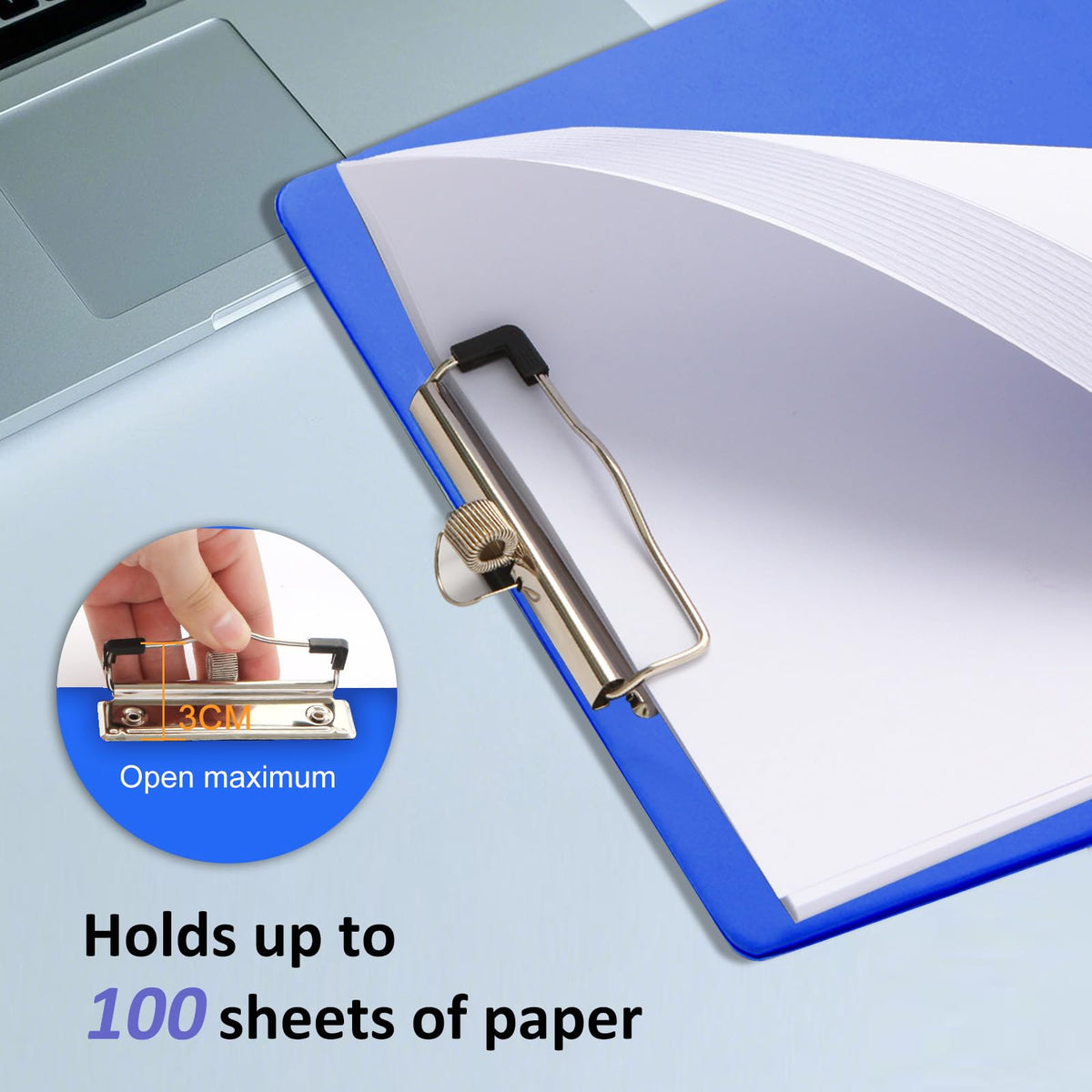 6Pcs/Set A4 clipboard with Pen Holder, Holds up to 100 Sheets of 8.5x11 Paper，Plastic clipboard for Nurse, Kids,Teacher