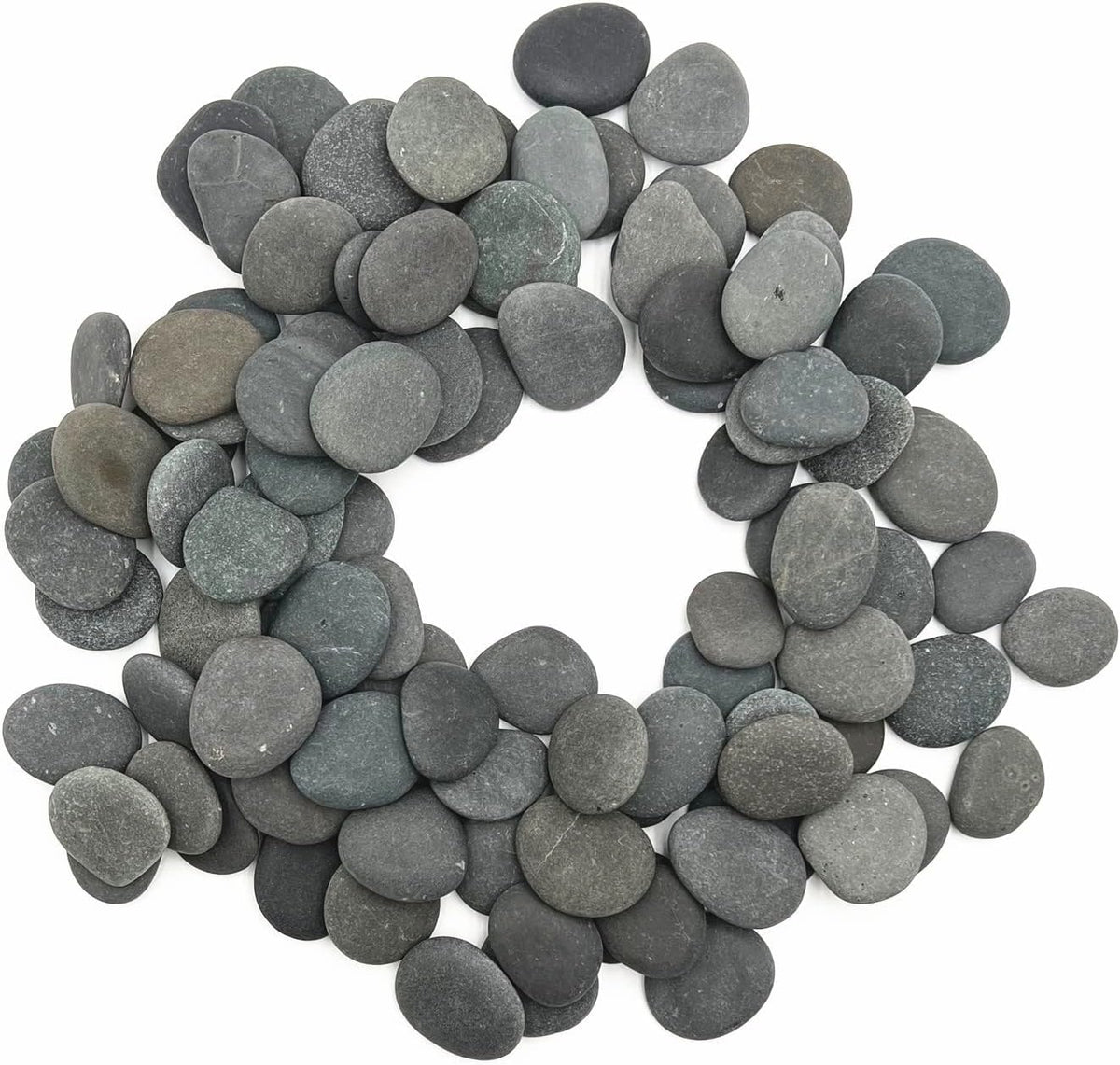 Lifetop 50PCS Painting Rocks, DIY Rocks Flat & Smooth Kindness Rocks for Arts, Crafts, Decoration, Small Rocks for Painting, Diameter Around 1.5-2.0 inch ，Hand Picked for Painting Rocks…