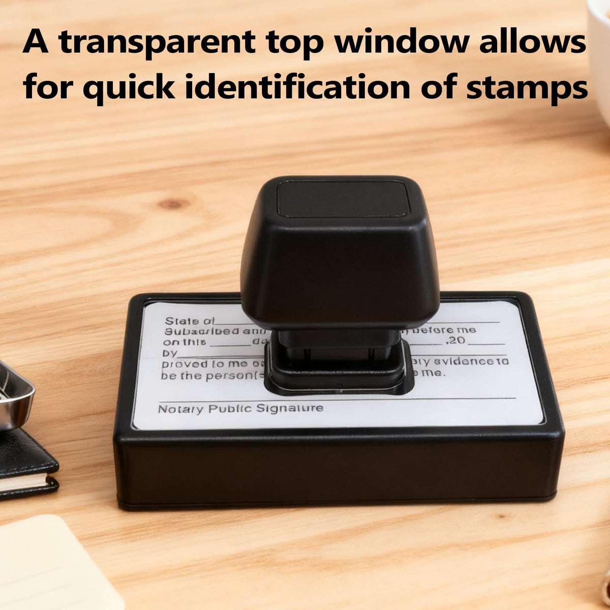 Notary Stamps,Self-Inking Notary Jurat Stamp, Acknowledgement Notary Seals for Public Supplies and Office Use,Notary Supplies That are Easy to Store