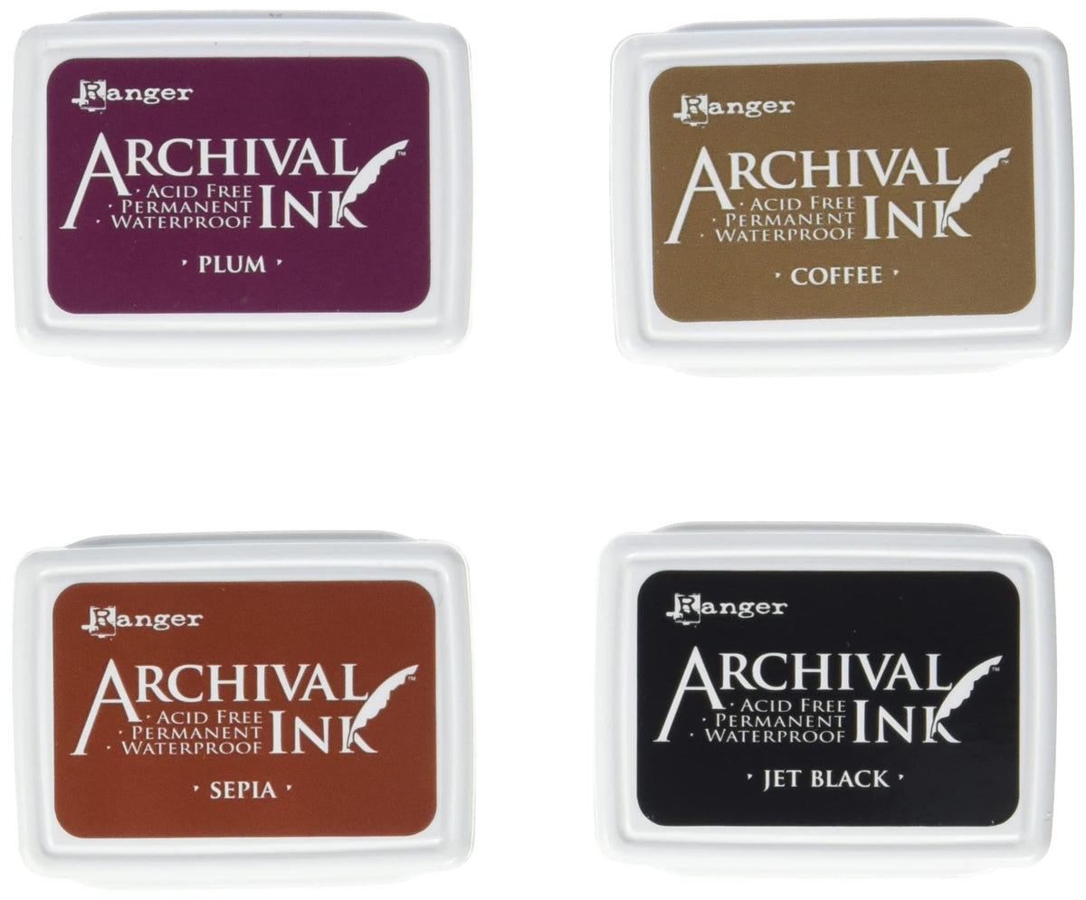 Ranger RGRAIMK.57680 Ranger Archival Mini Ink Pad Set 2 Archival Ink Pad Set Mini 2