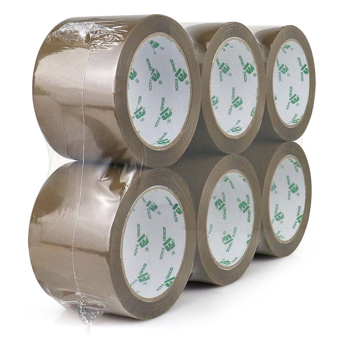 BOMEI PACK Brown Packing Tape 3 inch Wide, Heavy Duty Brown Packing Tape Refills for Moving Boxes, Shipping and Storage, 2.7 Mil x 60 Yards