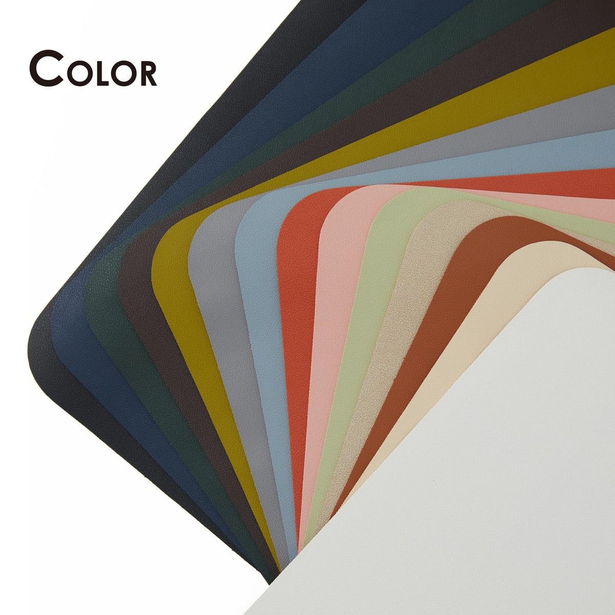 Leather Desk Mat - Non-Slip PU Desk Pad for Office and Home - Desk Organization and Accessories - Ideal for Large Mouse Pad and Desk Mats on Top of Desks (Dark Blue,36"x 17")