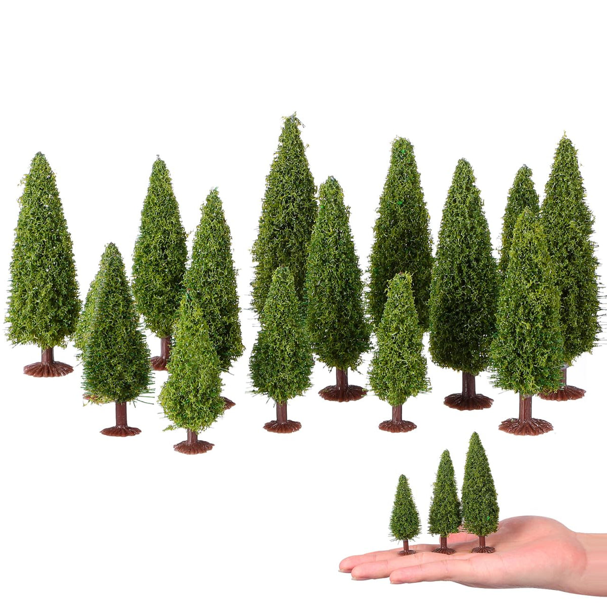 Christmas Tree Christmas Tiny Trees Desktop Decor Party Home Office Decorations 15 Pcs