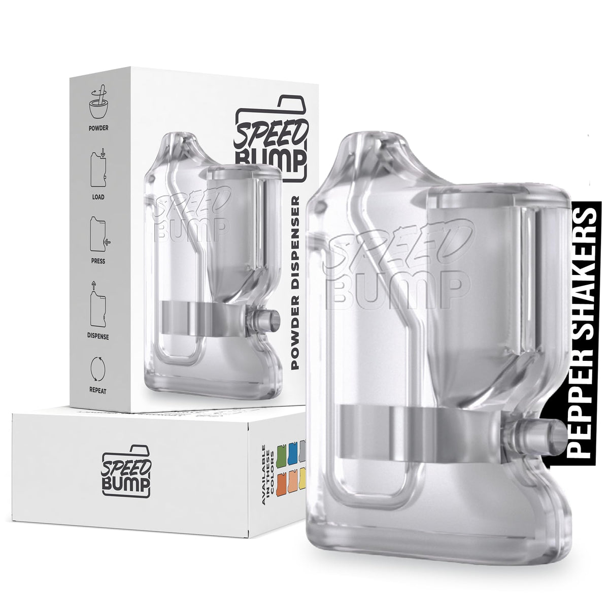 Portable Pepper Shaker (Clear) - Versatile Seasoning Set, Multi Functional Salt Dispenser Spice Shakers for Easy Use - Convenient & Durable Plastic Salt and Pepper Dispenser for Fine Spices