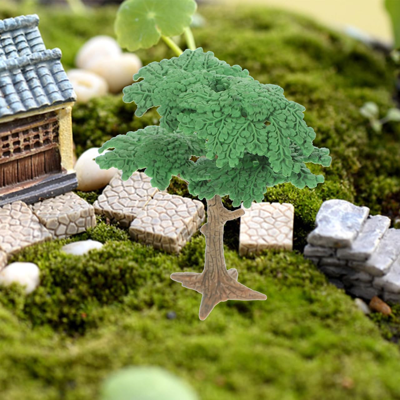 Operitacx 3 Pcs Landscape Model Trees 4.13 Inch Mini Pine Cypress Trees for Model Train Scenery Diorama Craft Home Office Decor
