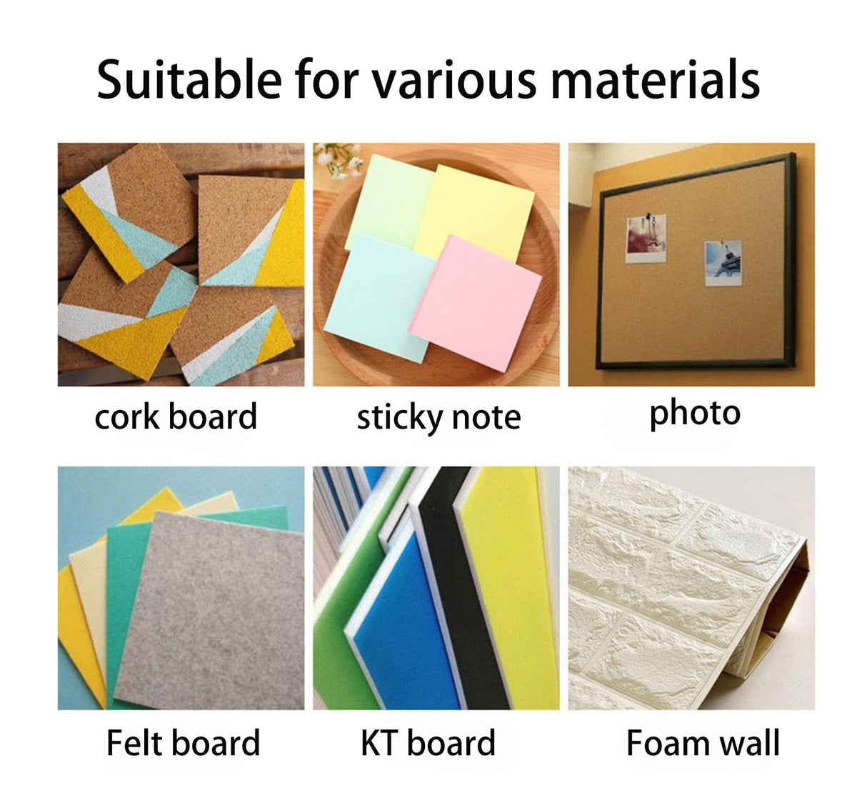 20 Pack Push Pins for Bulletin Board, Cute Push Pins Decorative Push Pin, 3D Coffee Latte Art Thumb Tacks with Storage Box for Cork Board, Office School Home Photo Wall Decor