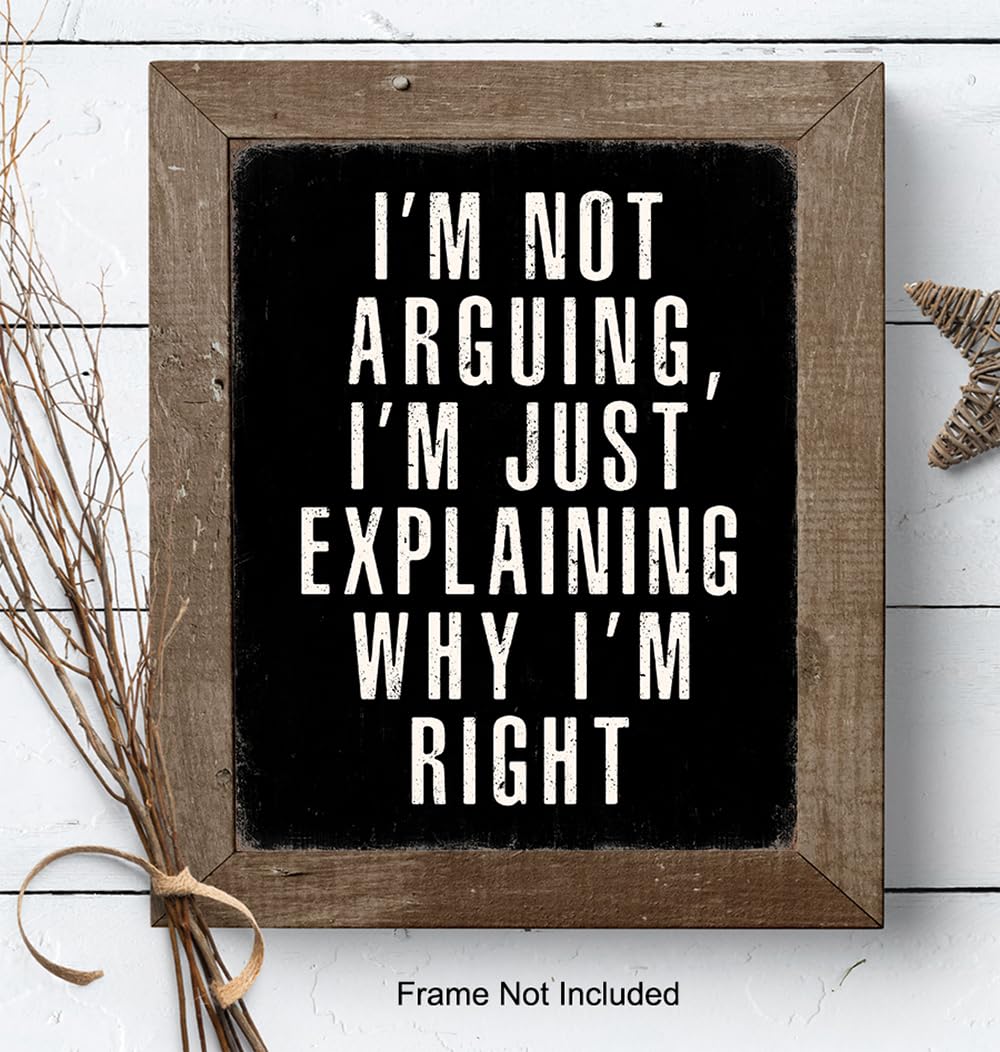 Office funny Quotes Wall Decor - Sarcastic Sayings Wall Decor for Men - Workplace funny Sayings - Man cave Sign - Silly Office Picture - Work Photo - Home Print, Executive Artwork