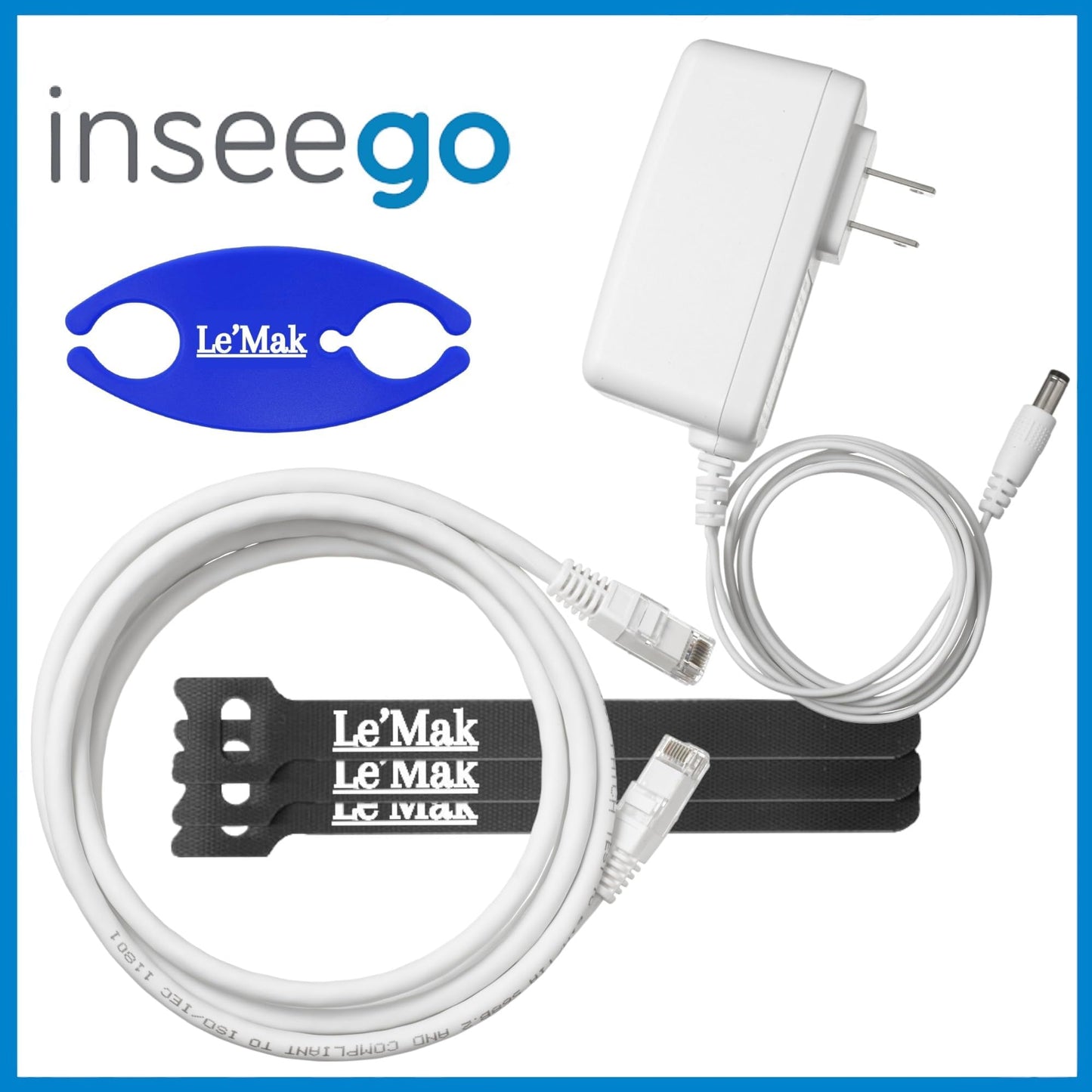 Inseego Wavemaker FX2000 5G Router with Sim Card Slot for Enterprise, Business or Home, Up to 3.3Gbps, 32 Devices, WiFi 6 Internet, LAN Port, 5G Modem, 5G LTE Router - W/Le'Mak Cable Tie Kit