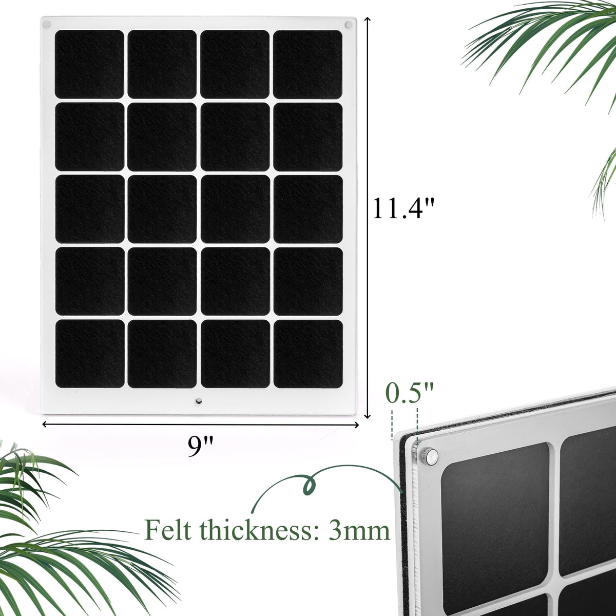 Peohud Acrylic Enamel Pin Display Board, 20 Grids Dust-Free Pin Collection Organizer, Clear Table Top and Wall Pin Holder Case for Jewelry Pins, Pin Gift, Pin Enthusiast