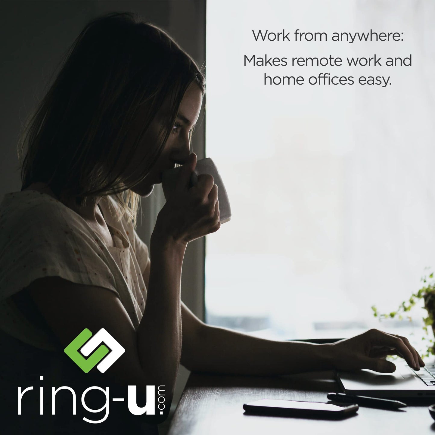 ring-u Hello Hub Small Business Phone System (PBX) and Service (VOIP). Up to 30 Lines and 75 Extensions. Keep Your Number! Set-up Easier Than a Wireless Router. Ring-u Service Required.