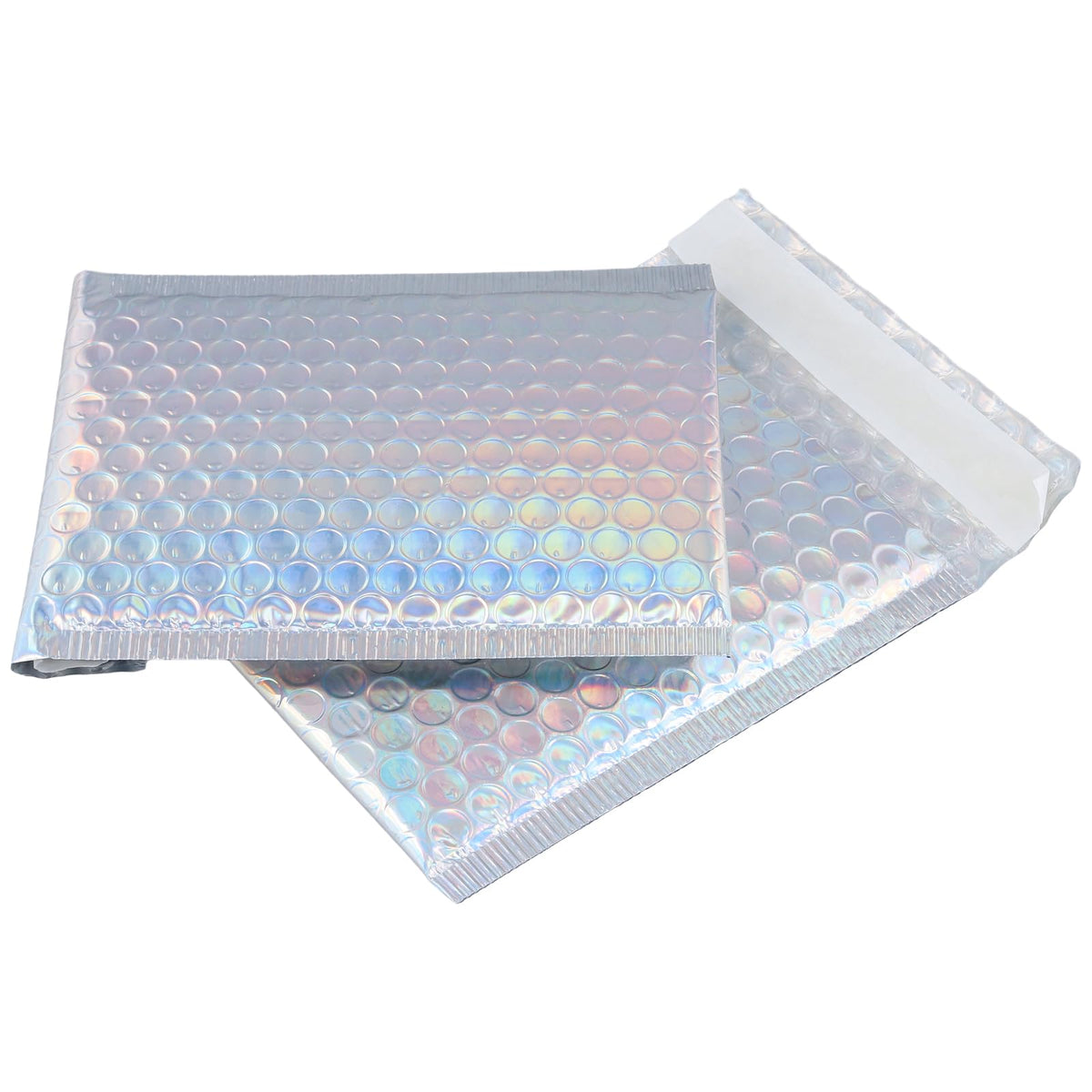 ZOENHOU 100 Pack 5x6 Inch Bubble Mailers Bulk, Bubble Mailer Poly Bags Padded Packaging Envelopes Silver Self Seal Envelope Mailers Waterproof Shockproof Foam Bag