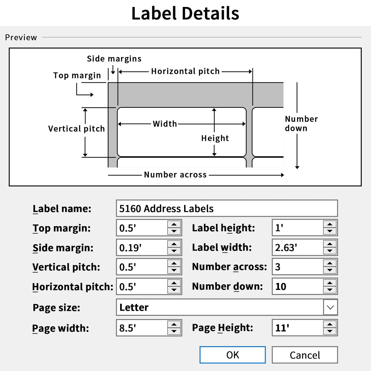 1" x 2-5/8" Address Labels 3000 Labels Sticker Paper for Laser/Ink Jet Printer mailing Labels 8.5"×11" White 30 per Sheet