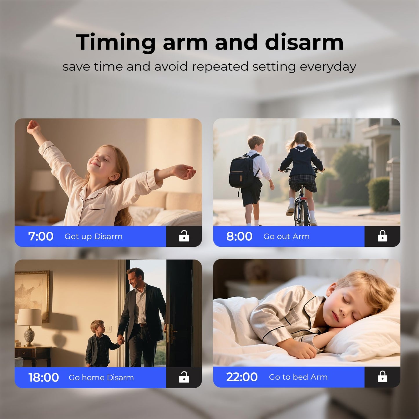 Hapippofa Wireless Home Security System WiFi/4G Home Alarm System with Phone APP Alert | Voice Control | No Subscription Fees | 24/7 Monitoring | Alexa Compatible
