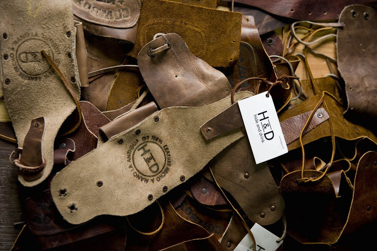 Hide & Drink, Drawstring Tinder Pouch Handmade from Sheepskin and Full Grain Leather (Cinnamon, XL)