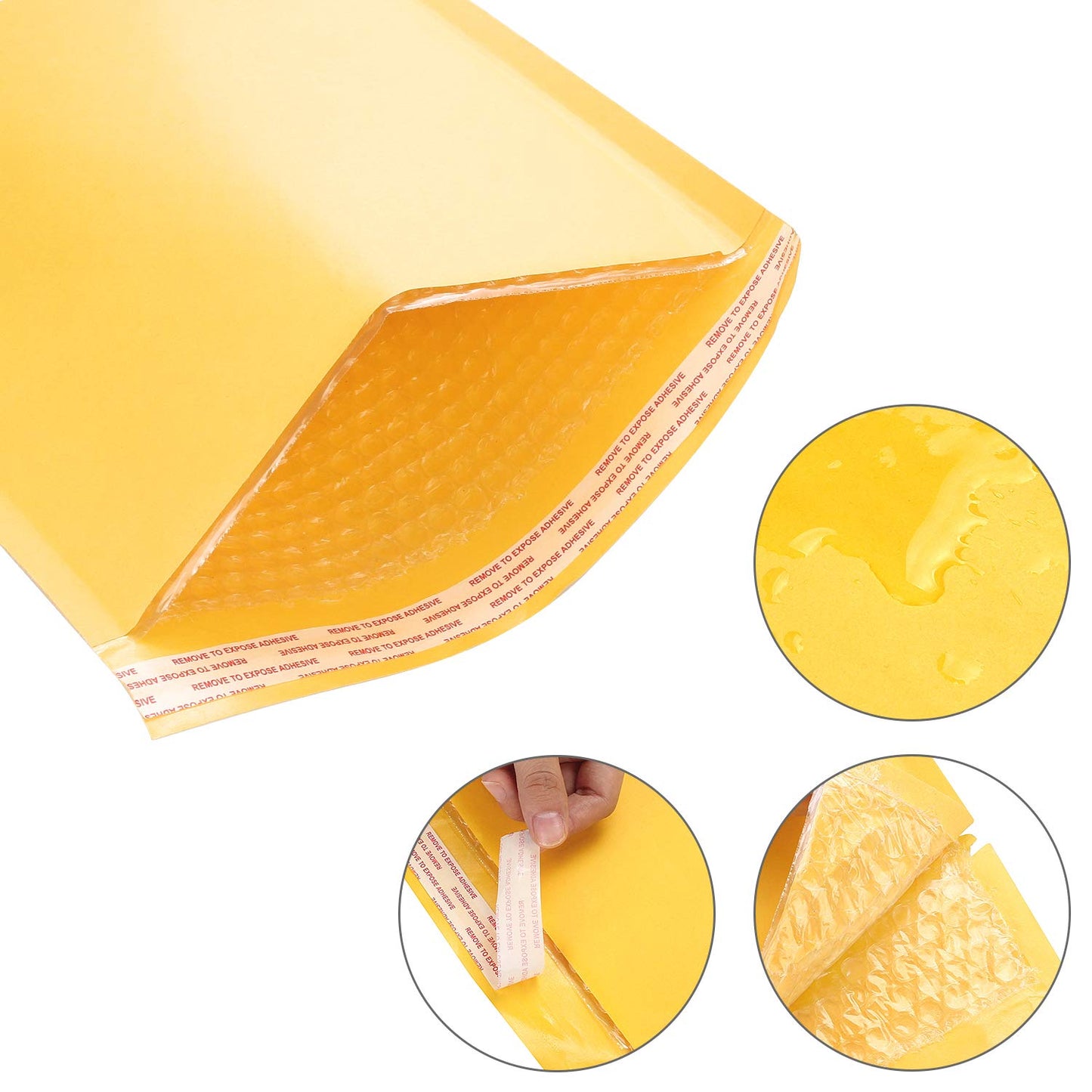 Acrux7 Kraft Bubble Mailers 11 x 16 Inch, 25 Pack Padded Envelopes, Self Seal Bubble Mailers with Peel-N-Seal, Padded Envelopes Shipping Envelopes for Shipping and Packaging