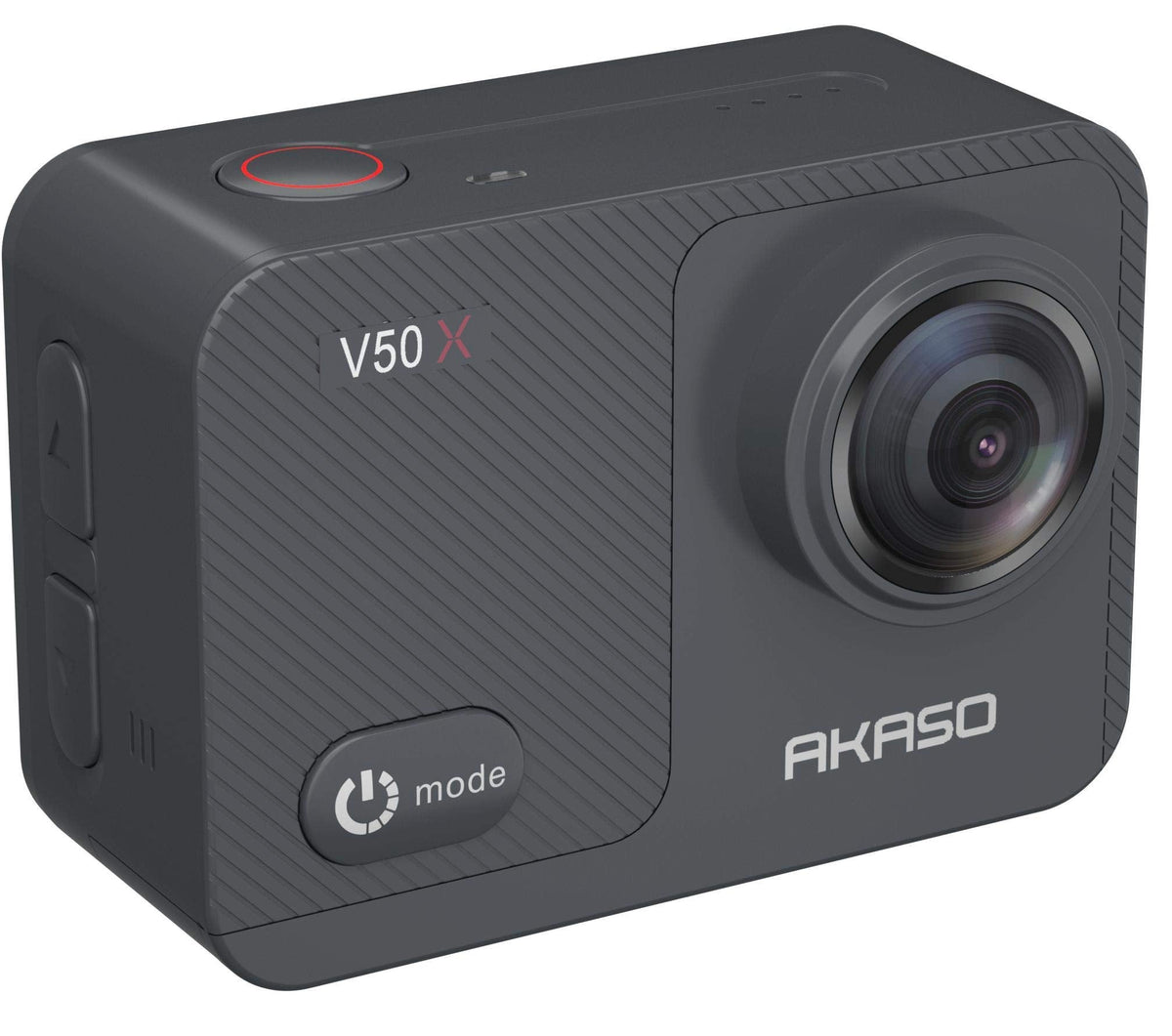 AKASO V50X Native 4K30fps WiFi Action Camera with EIS Touch Screen 4X Zoom 131 feet Waterproof Camera Support External Mic Remote Control with Helmet Accessories (Without 64GB MicroSD Card)