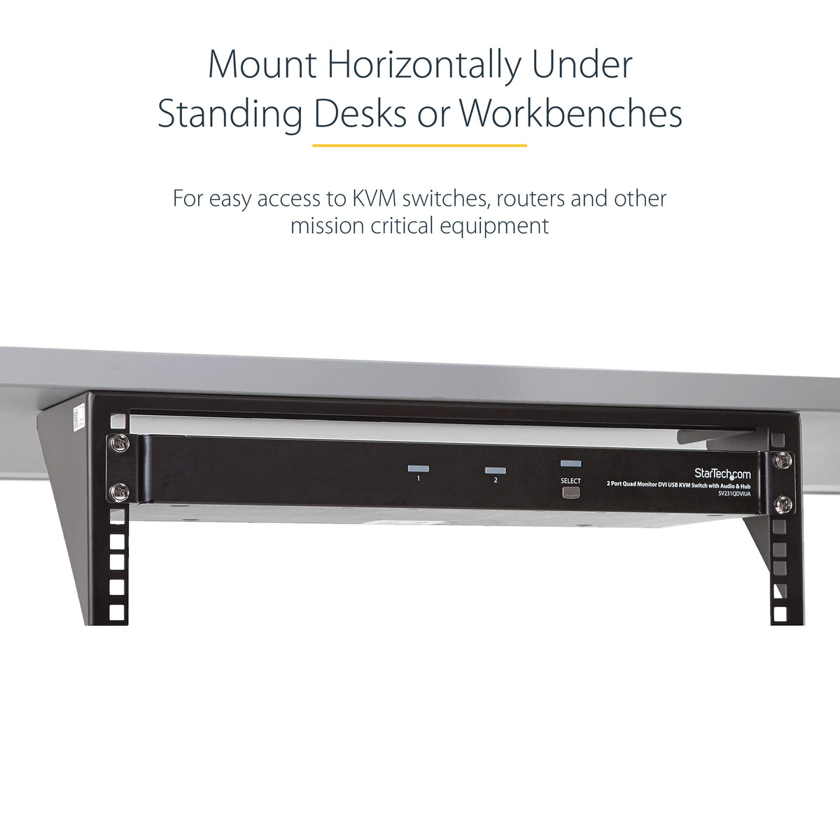 StarTech.com 3U 19" Wall Mount Vertical Rack Bracket, Wall Mount Patch Panel Bracket for Data/AV/IT/Computer Equipment, 3U Rack for Cabinet or Server Room, Supports 150lb (68kg) , TAA (RK319WALLV)