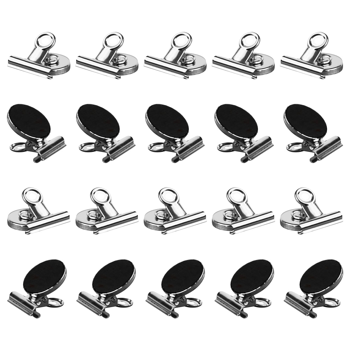 20 Pack Heavy Duty Magnetic Clips for Refrigerator and Whiteboard, Strong Fridge Magnets for Office, School, Locker, Home, and Teaching