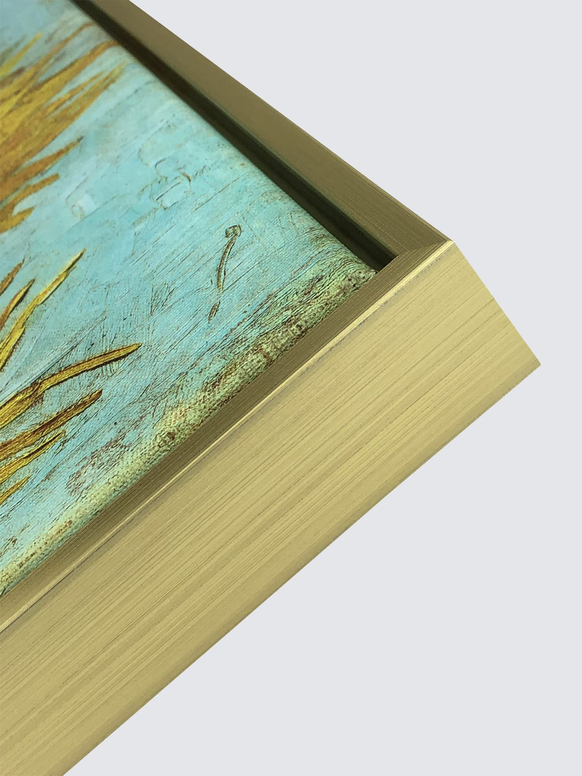 Wieco Art Framed Wall Art Canvas Prints of Sunflower by Vincent Van Gogh Paintings Reproduction Abstract Wall Decorations for Living Room Golden Frame