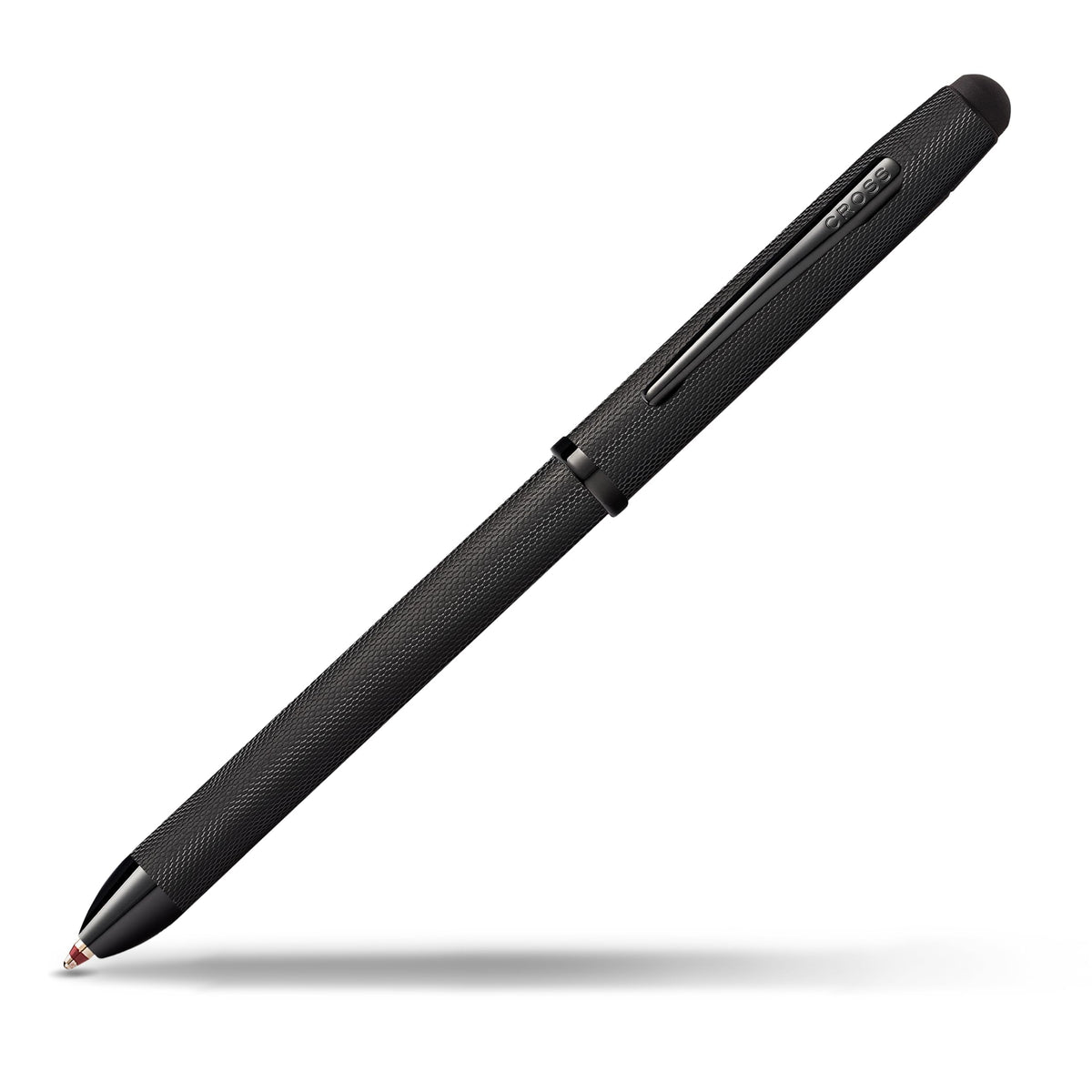 Cross Tech3+ Refillable Multi-Function Ballpoint Pen with Stylus, Medium Ballpen and Pencil, Includes Premium Gift Box - Brushed Black