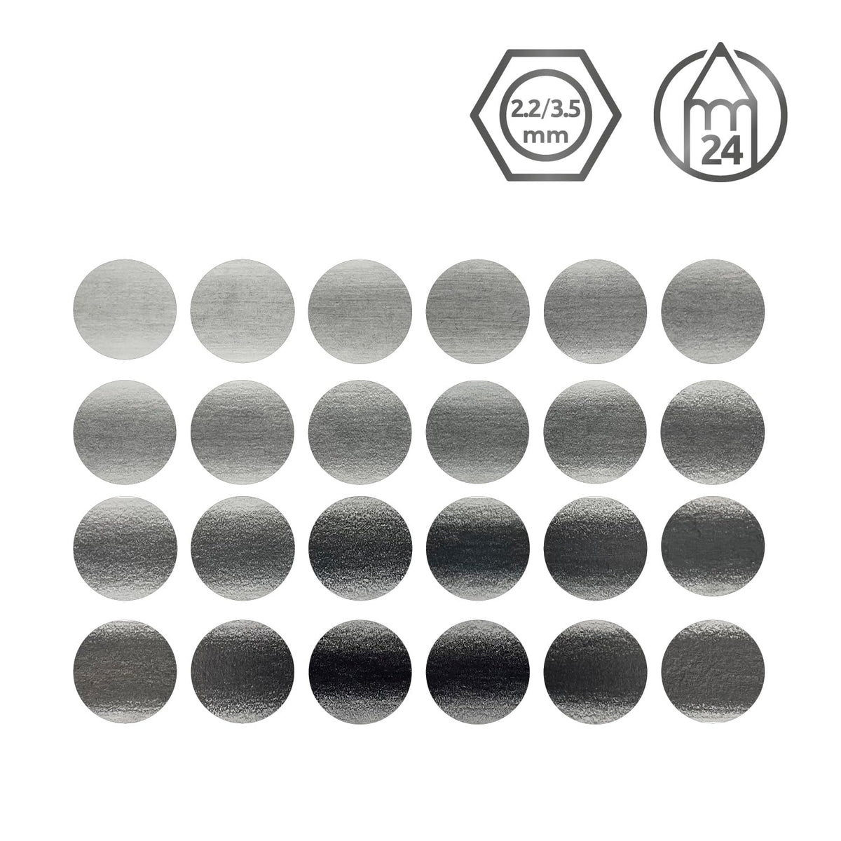 Derwent Graphic Pencils, Metal Tin, 24 Count (34202)