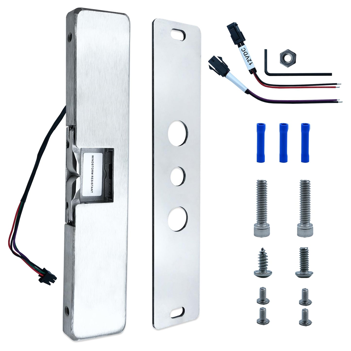 9400630 9400 Series Electric Strike, Perfect Replacement for HES - 9400630 9400 Series Stainless Steel Slim-Line Surface Mounted Electric Strike Body