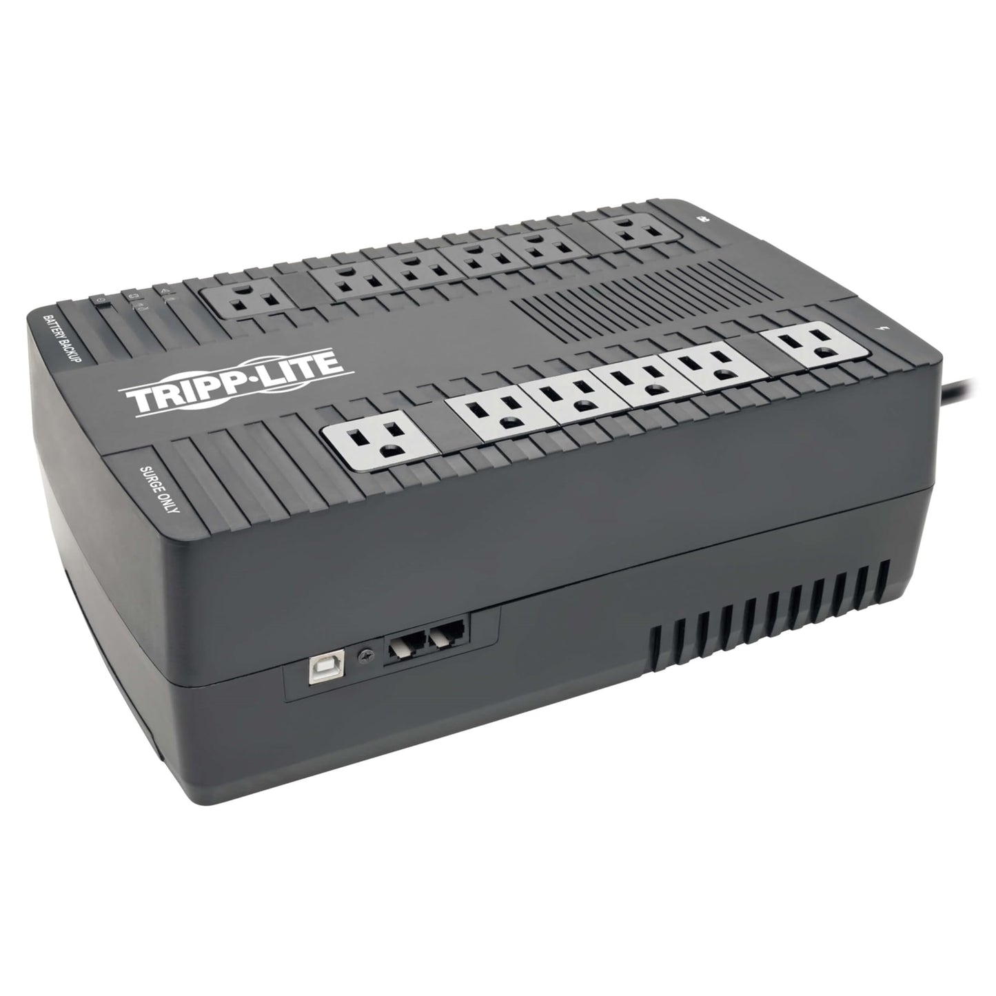 Tripp Lite 900VA UPS Battery Backup, 480W AVR Line Interactive, USB, Ultra-Compact (AVR900U)