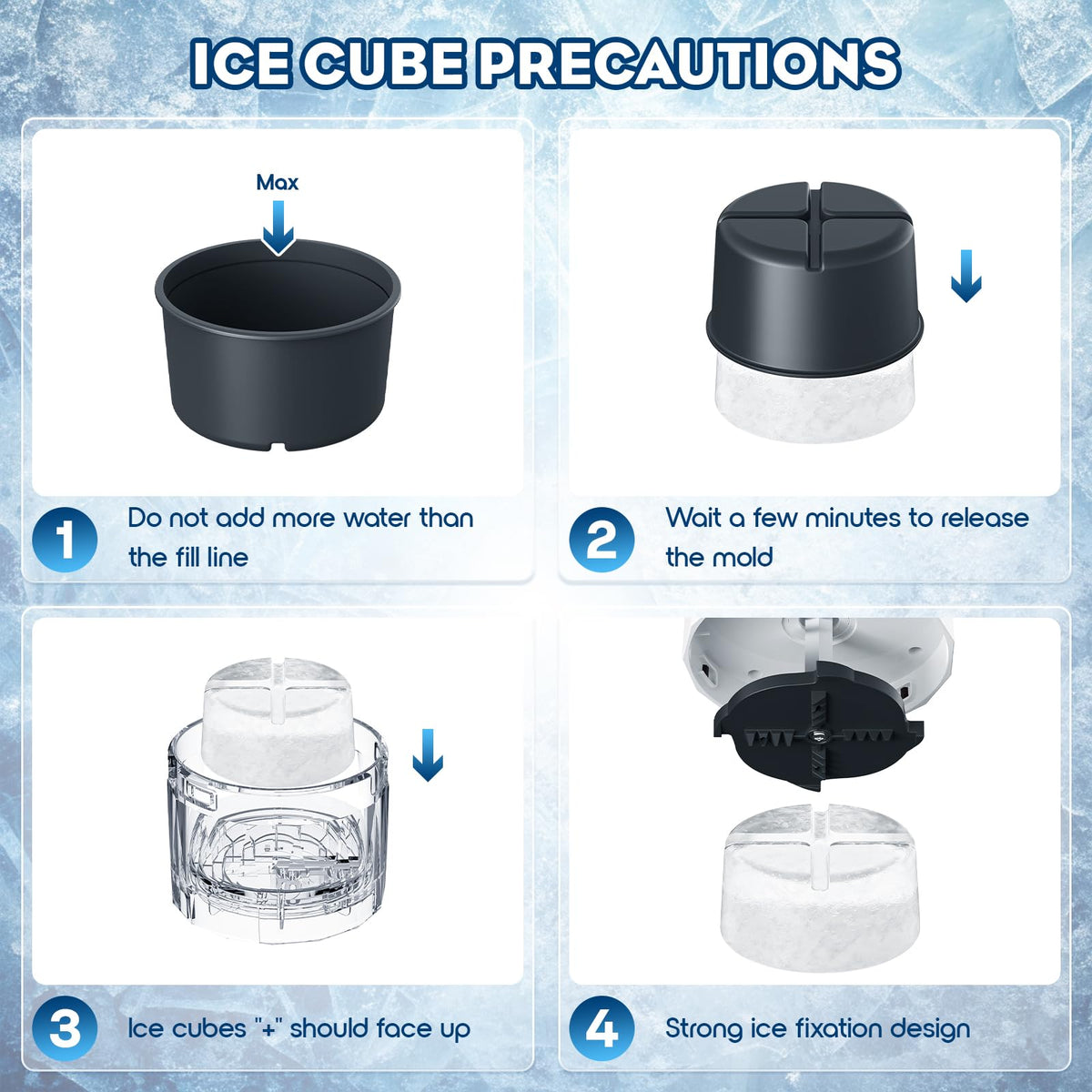 Shave Ice Attachment for Kitchenaid Stand Mixer, Shaved Ice Machine for Kitchen aid with Coarse and Fine Blades, 8 Ice Cube Molds, Snow Cone Maker