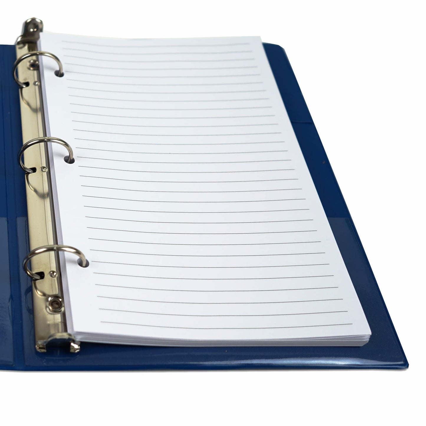Half Letter Lined Paper, 3-Hole Punched, 250 Sheets/500 Pages, 100 GSM, Line Paper Binder Refill, 5.5 in. x 8.5 in., fits in Half Letter 3-Ring Binders, Mini Binder Refill Inserts