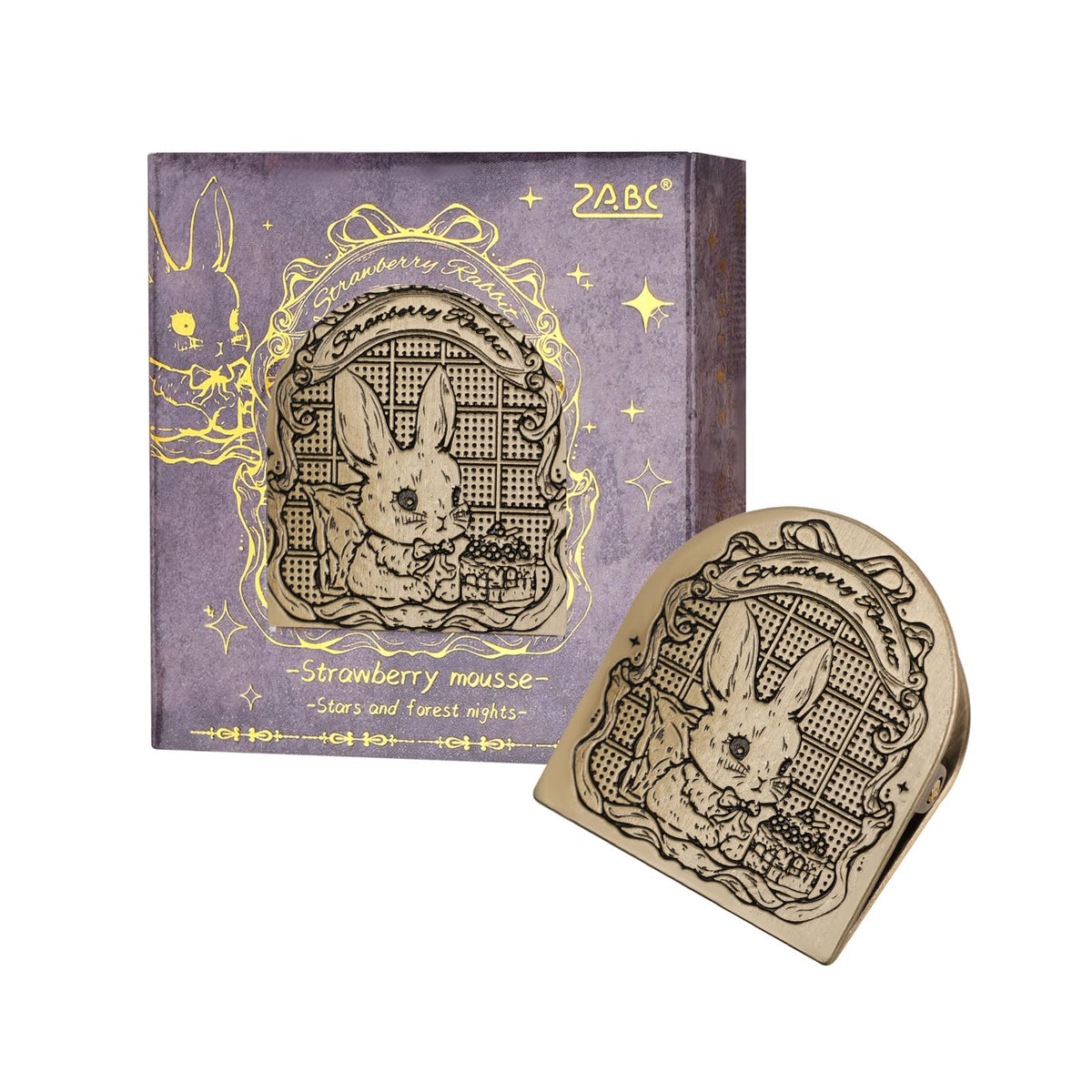 Dizdkizd Vintage Metal Book Clip, Journal Clip for Planners, Travelers Notebook Clip, Paper Clip, Binder Clamp for Documents, Office, Page Holder, Book Mark - Rabbit