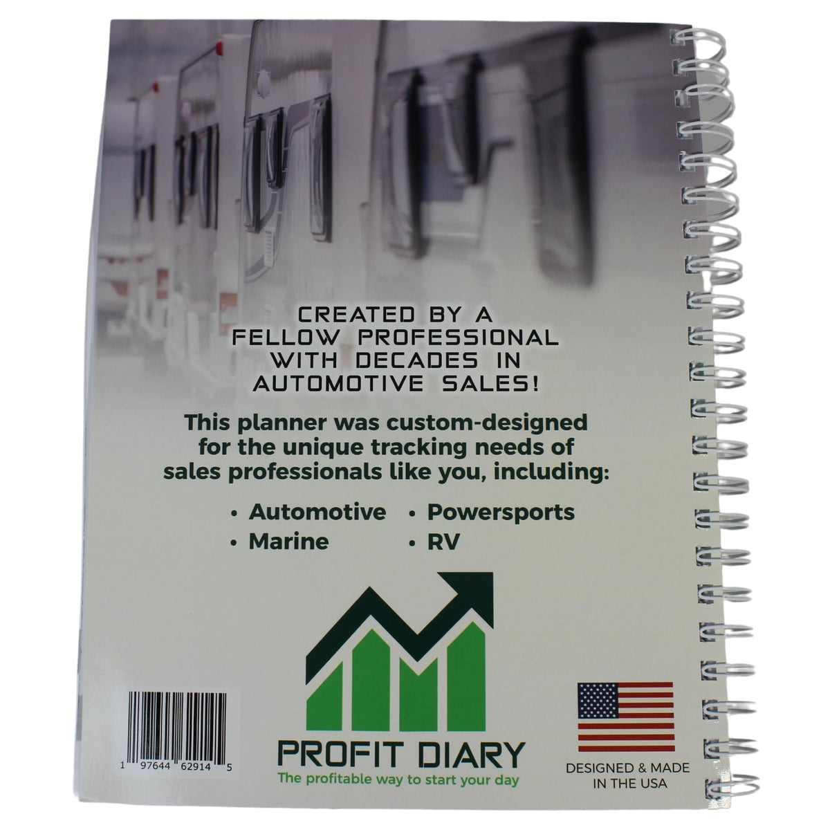 The Profit Diary- Car Sales Daily Planner & Tracker- Optimize Your Day for Success