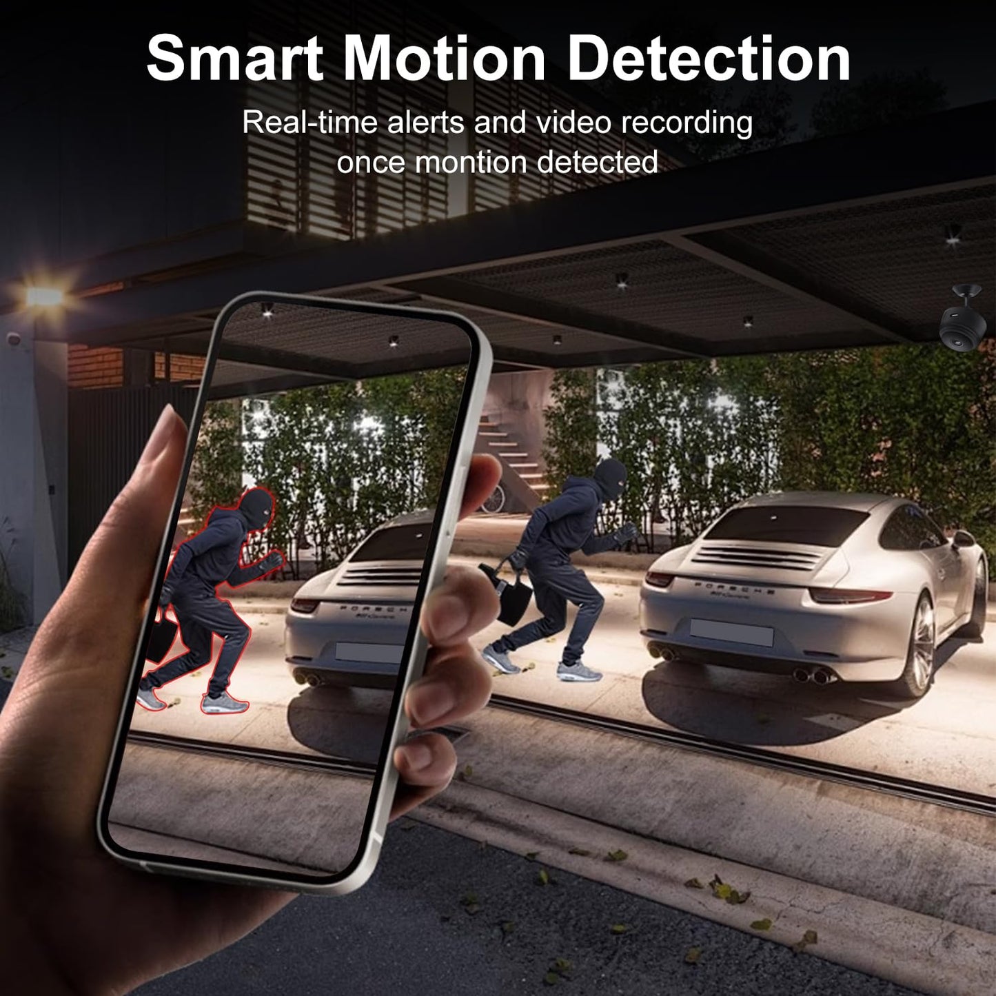 Smilephil Hidden Camera - Spy Cameras - Nanny Cam - WiFi Wireless Cam - 1080P HD Small Camera with Motion Detection and Night Vision，Security Cameras for Home/Office/Baby Monitoring-A9