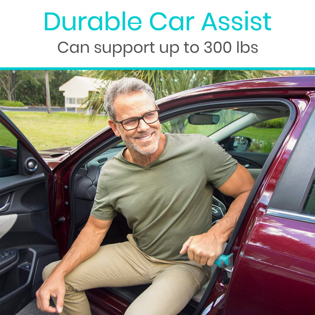 Vive Car Handle Assist for Elderly - Vehicle Support Handle - Standing Mobility Aid Tool for Elderly - Safety Door Handle Autocane (2 Pack)