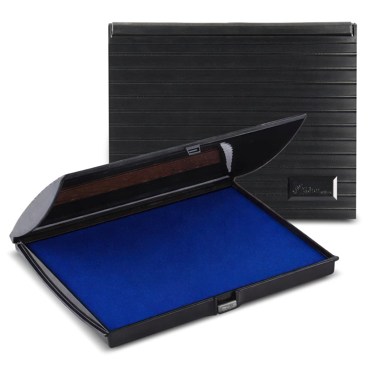 Infusion Large Stamp Ink Pad 5" x 7" – Navy Blue Ink Pad for Rubber Stamps, Even Coverage, Crisp Impressions, Long Lasting for Office, Business, Mailing & Craft Use