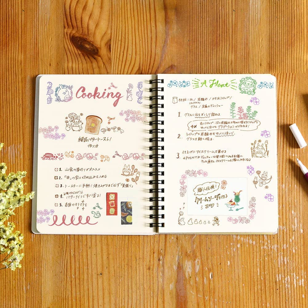 Naitmsad Studio Ghibli Kids Rubber Stamps Set - 12 Cute Stamps/Japanese Stationery Set