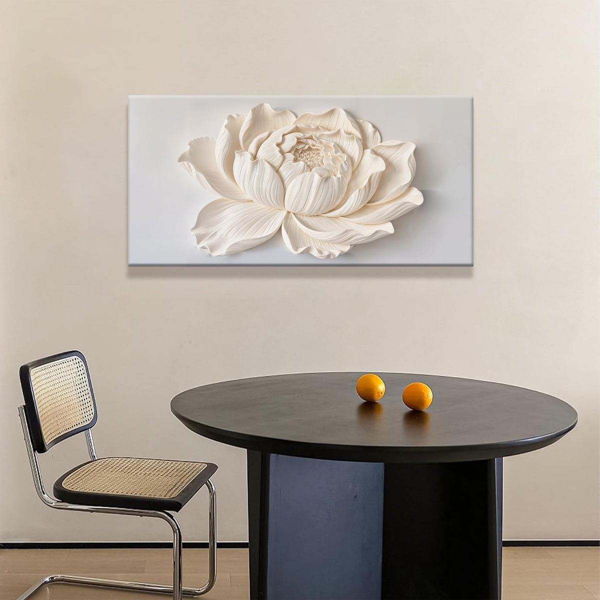 TAIJXAGSG Canvas Wall Art Decor Painting White Flower Plants Wall Decor Botanical Modern Wall Art Print Paintings Decorations Artwork Pictures For Bedroom Living Room Home Office Artwork 20"×40"