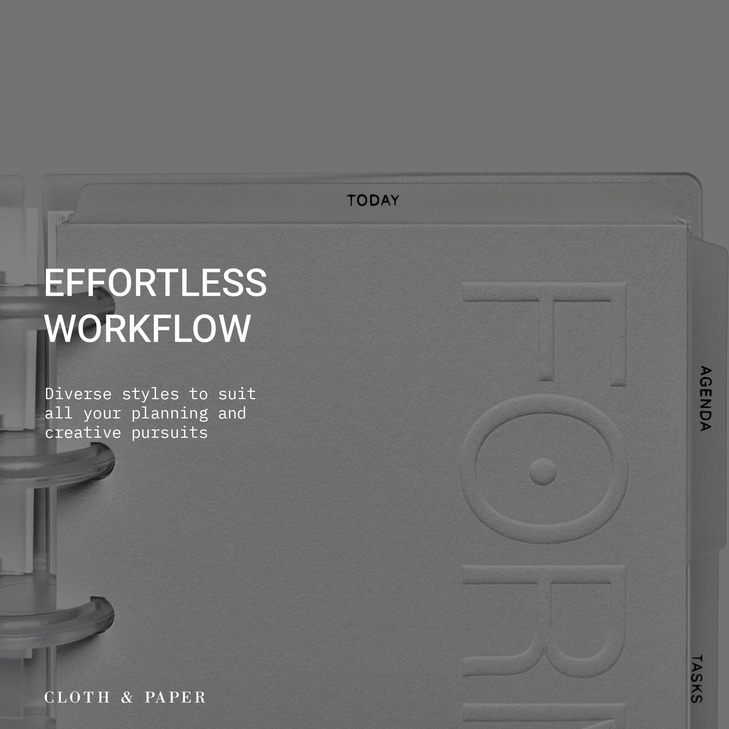 Cloth & Paper FORMA Modular Planner System – Premium Discbound CP Petite Undated Planner with Clear Discs, Covers, Dividers, Today Tab, Stickers & Inserts – Customizable Refillable Planning Organizer