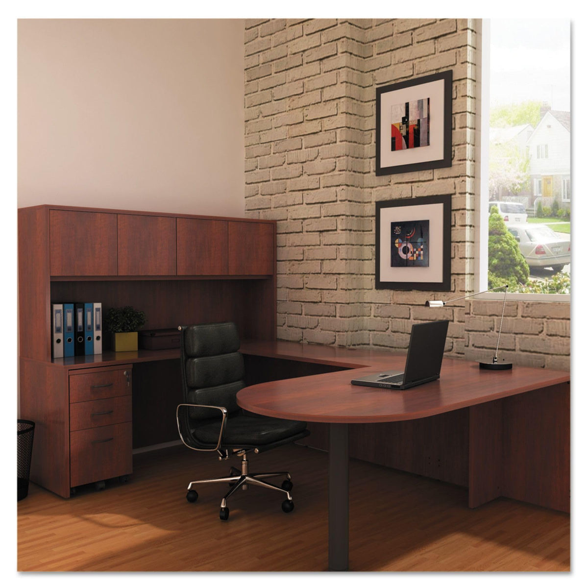 Alera ALE Valencia Mobile B/B/F Pedestal File, 15 7/8 x 20 1/2 x 28 3/8, Med Cherry