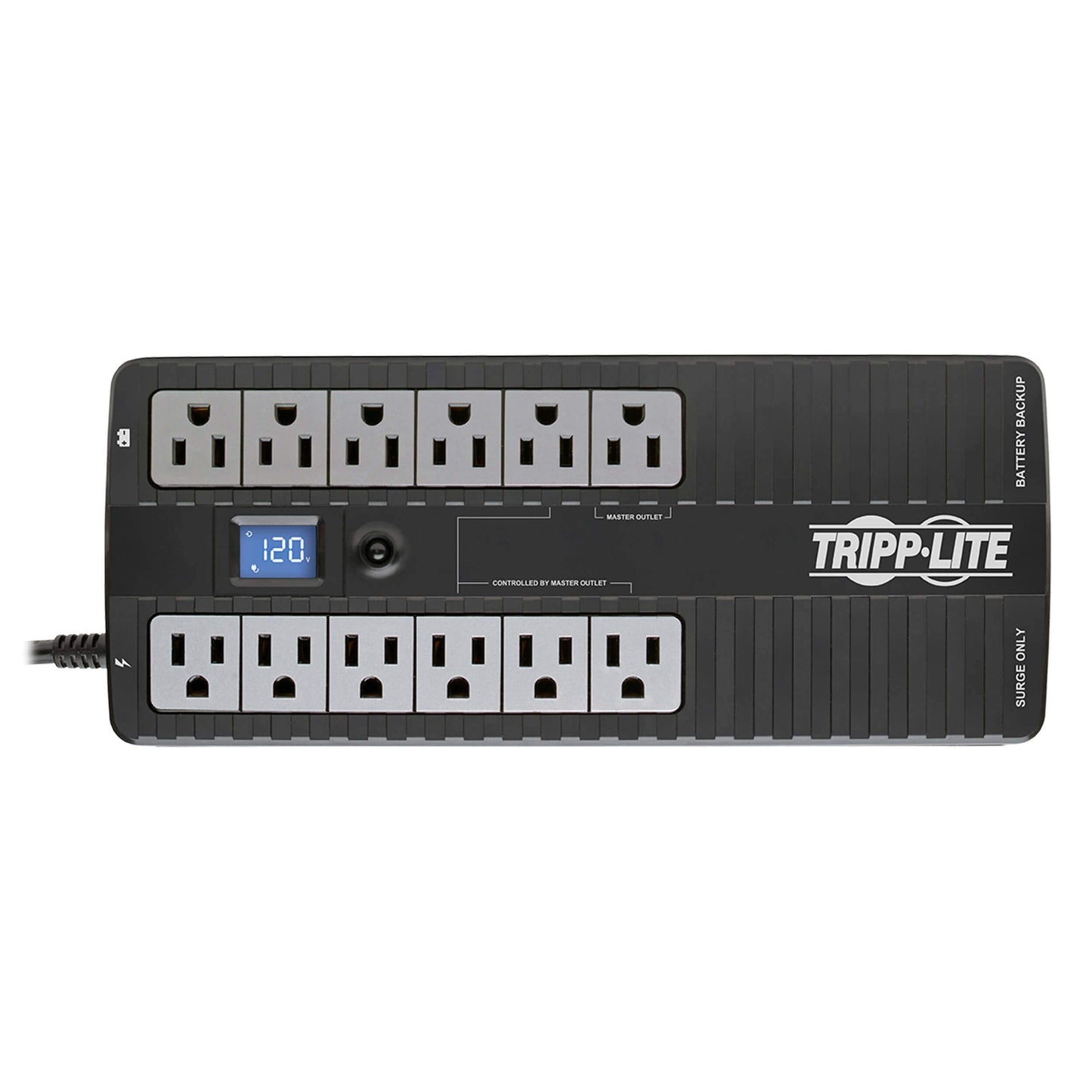 Tripp Lite 850VA UPS Battery Backup Surge Protector Efficient Energy-Star Certified, AVR, 12-Outlet Uninterruptible Power Supply, Dataline Protection, 3-Year Warranty & $100,000 Insurance (ECO850LCD)